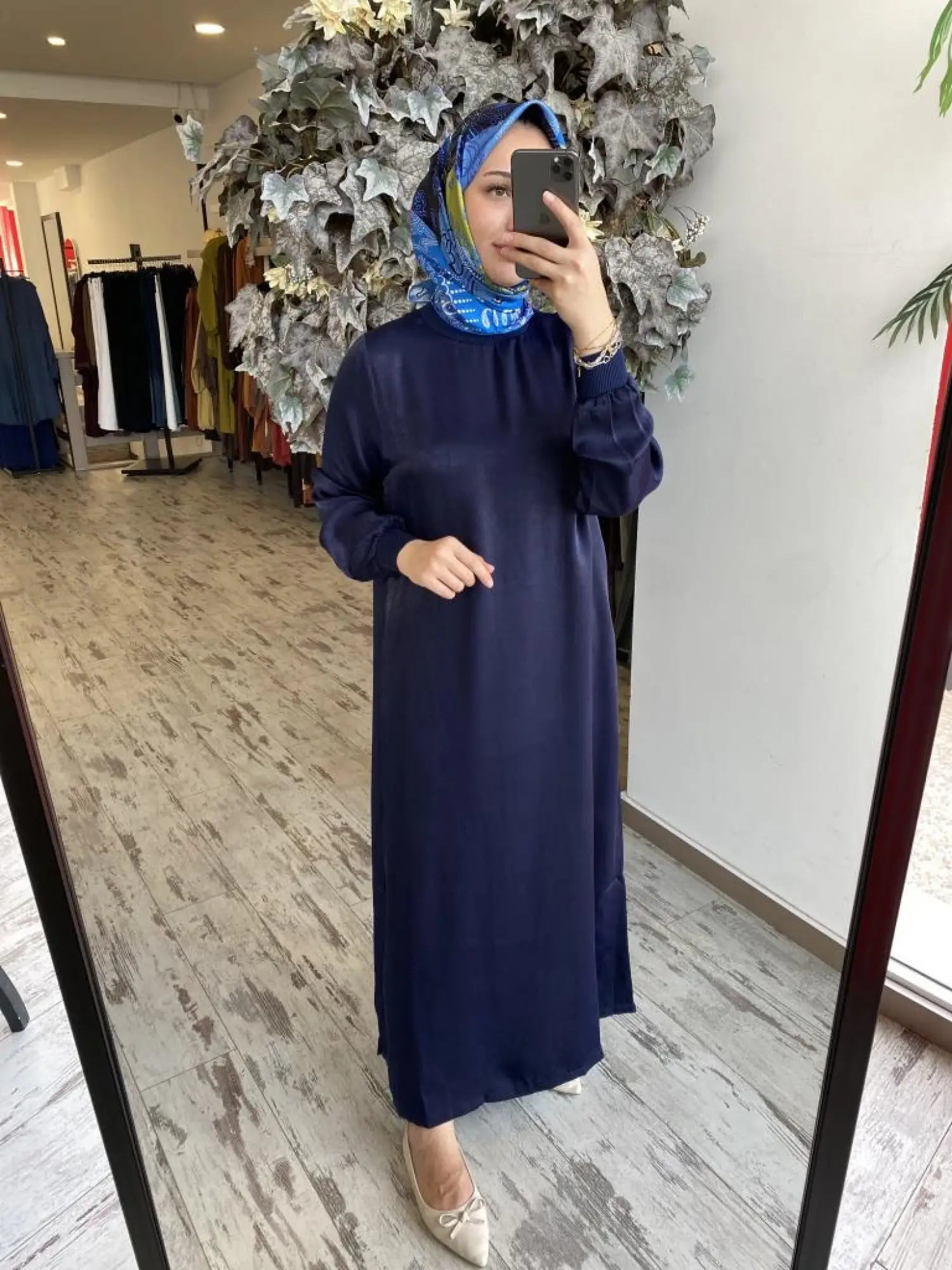 İnvee Ribanalı Saten Elbise 7005