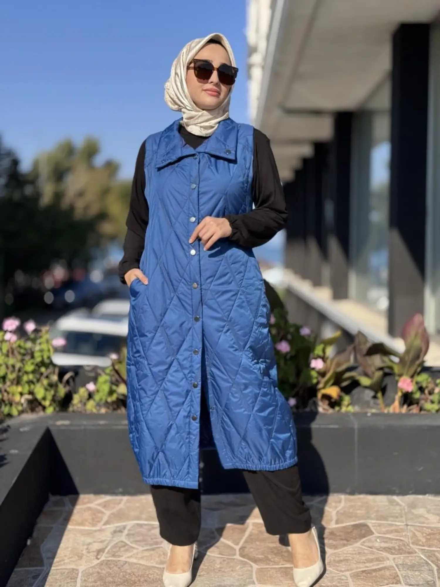 İnvee Triko Detaylı Kapitone Yelek 6916