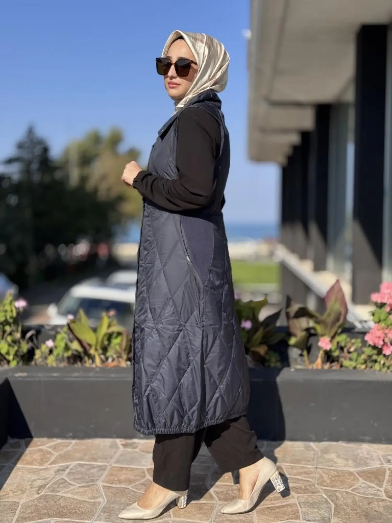 İnvee Triko Detaylı Kapitone Yelek 6916