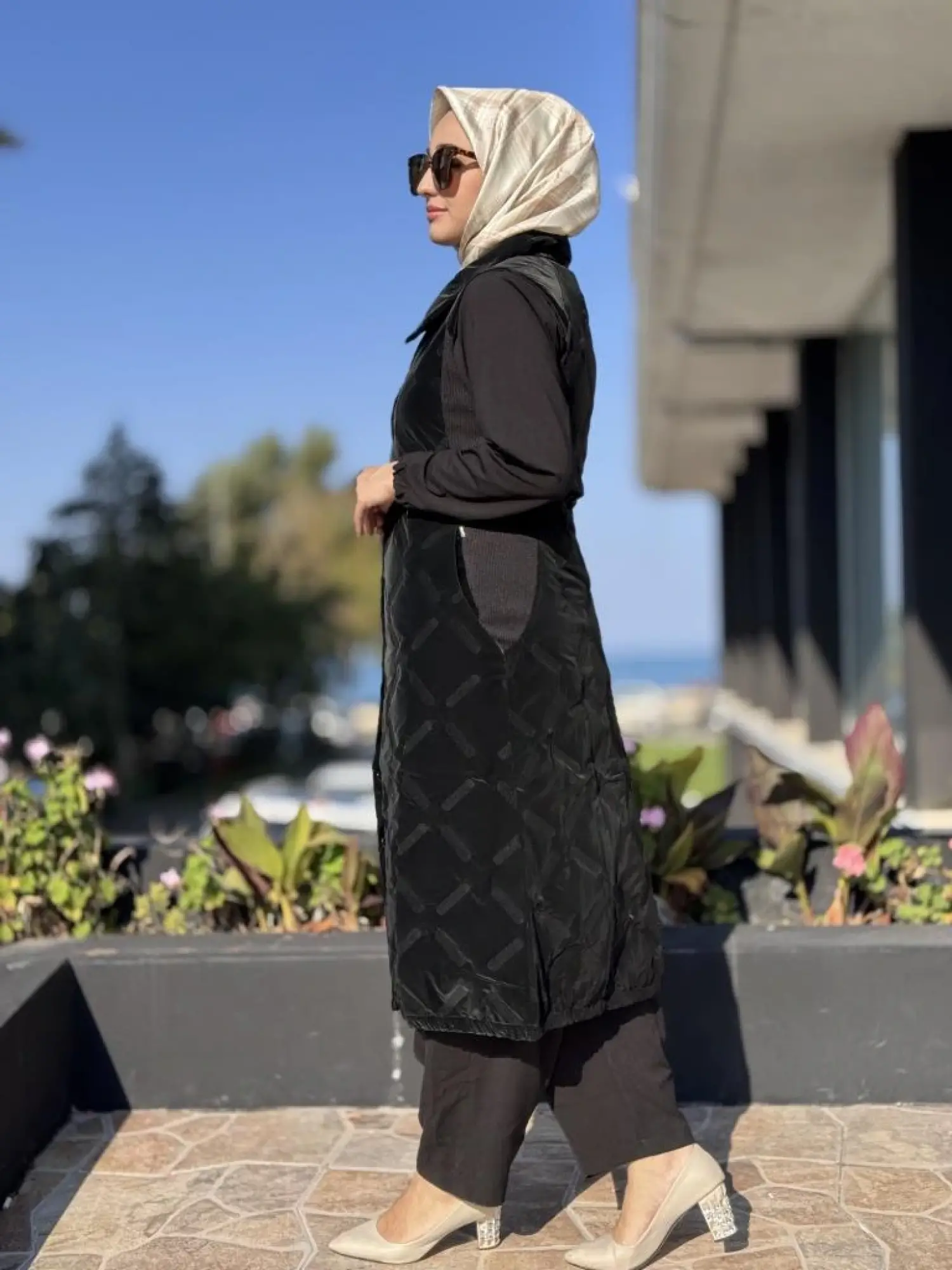 İnvee Triko Detaylı Kapitone Yelek 6916