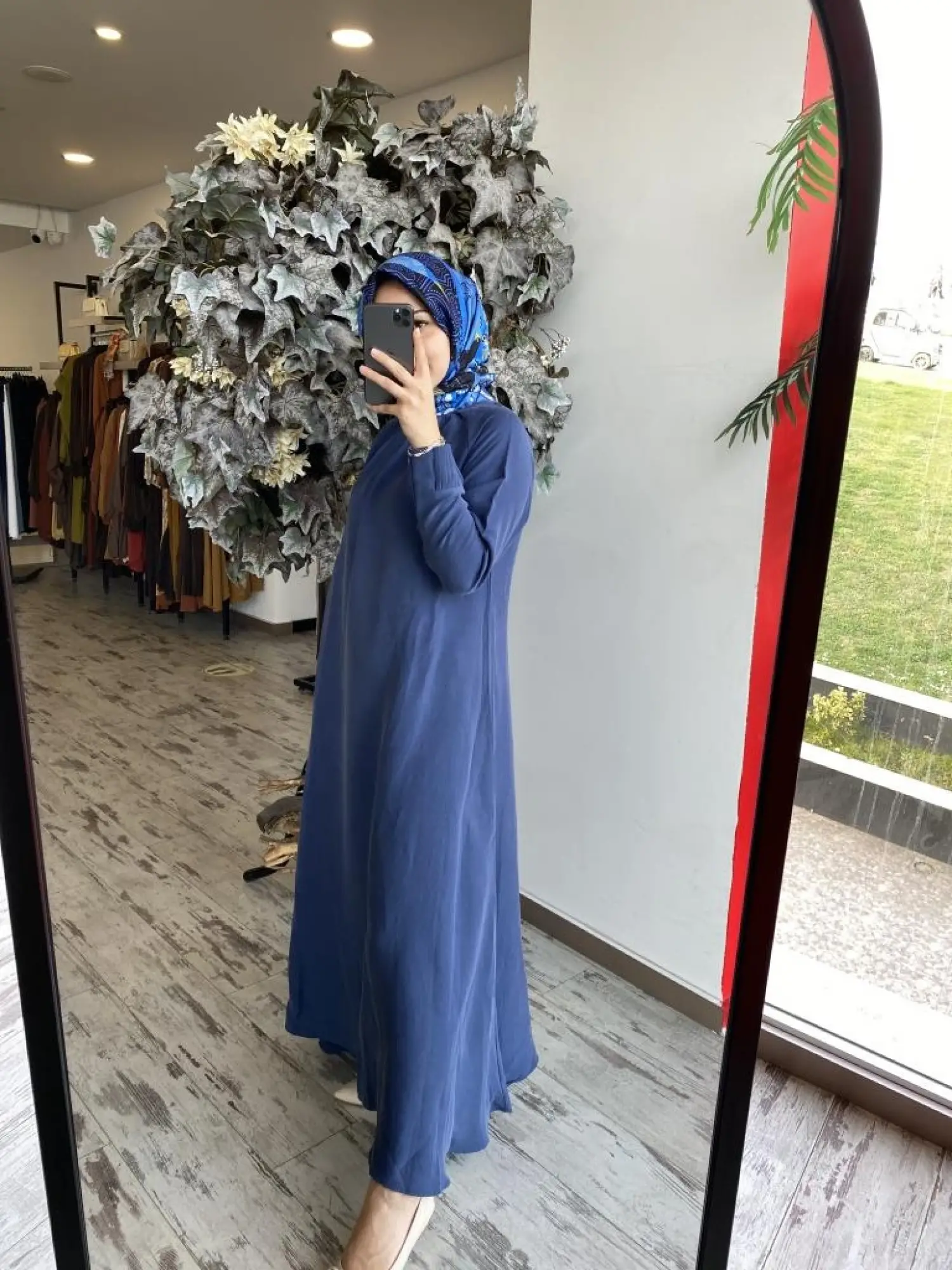 İnvee Yakası Pens Detaylı Tensel Elbise 6964