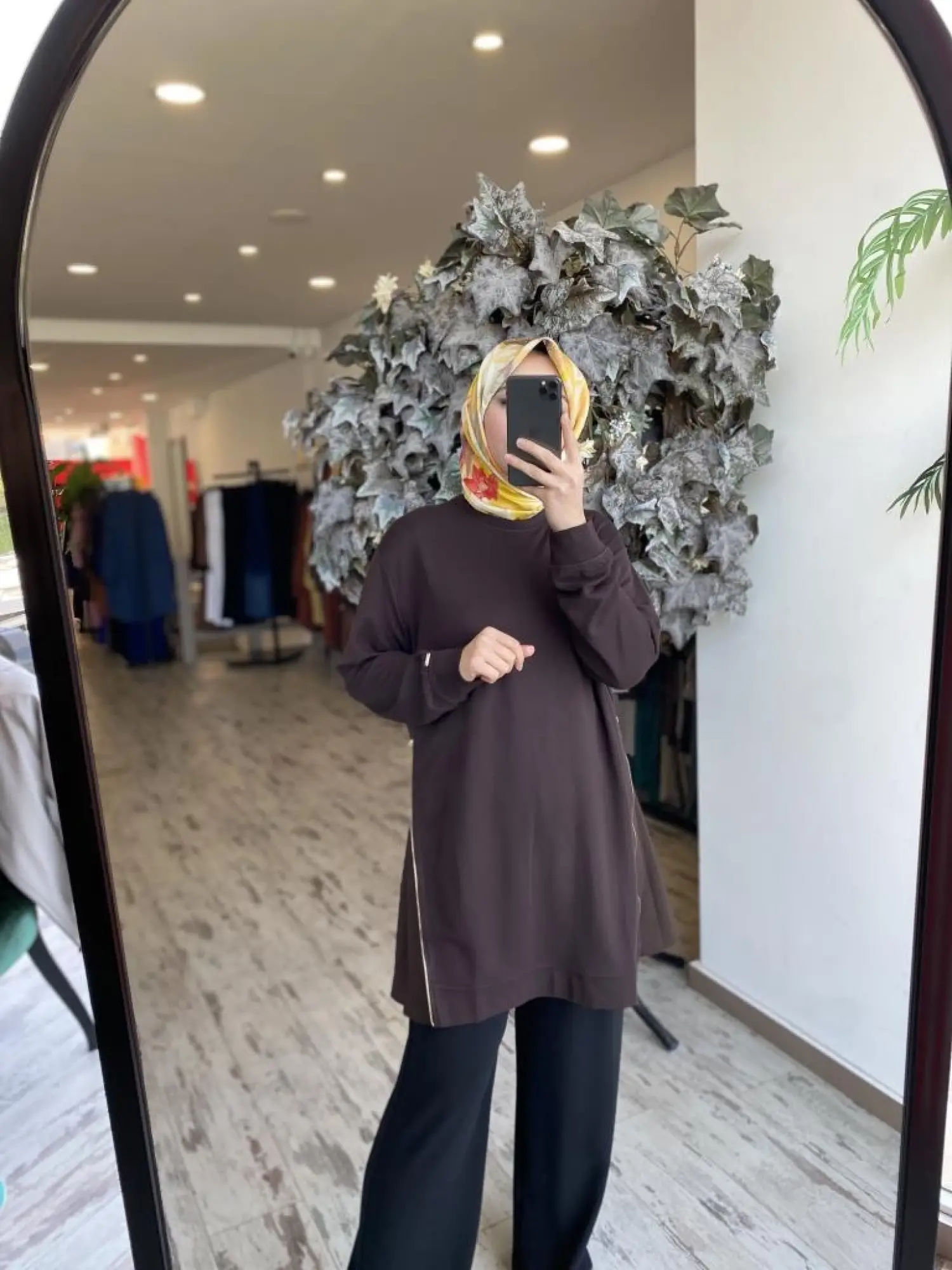 İNVEE Yanları Fermuarlı Penye Tunik 7047