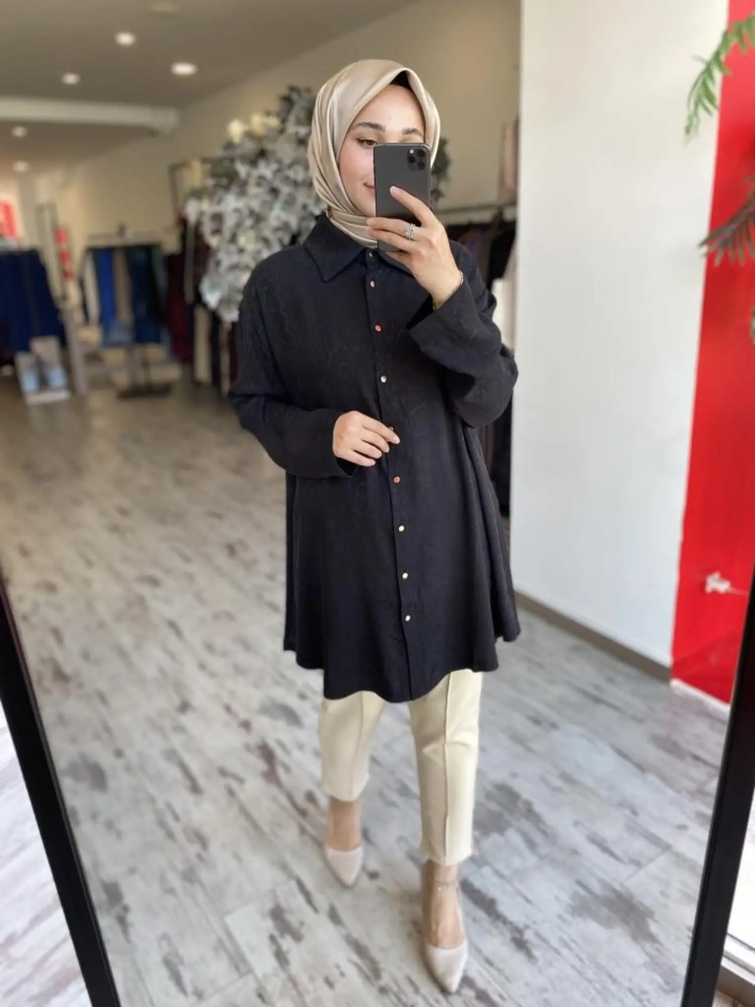 İnvee Yılan Desen Gömlek 7108