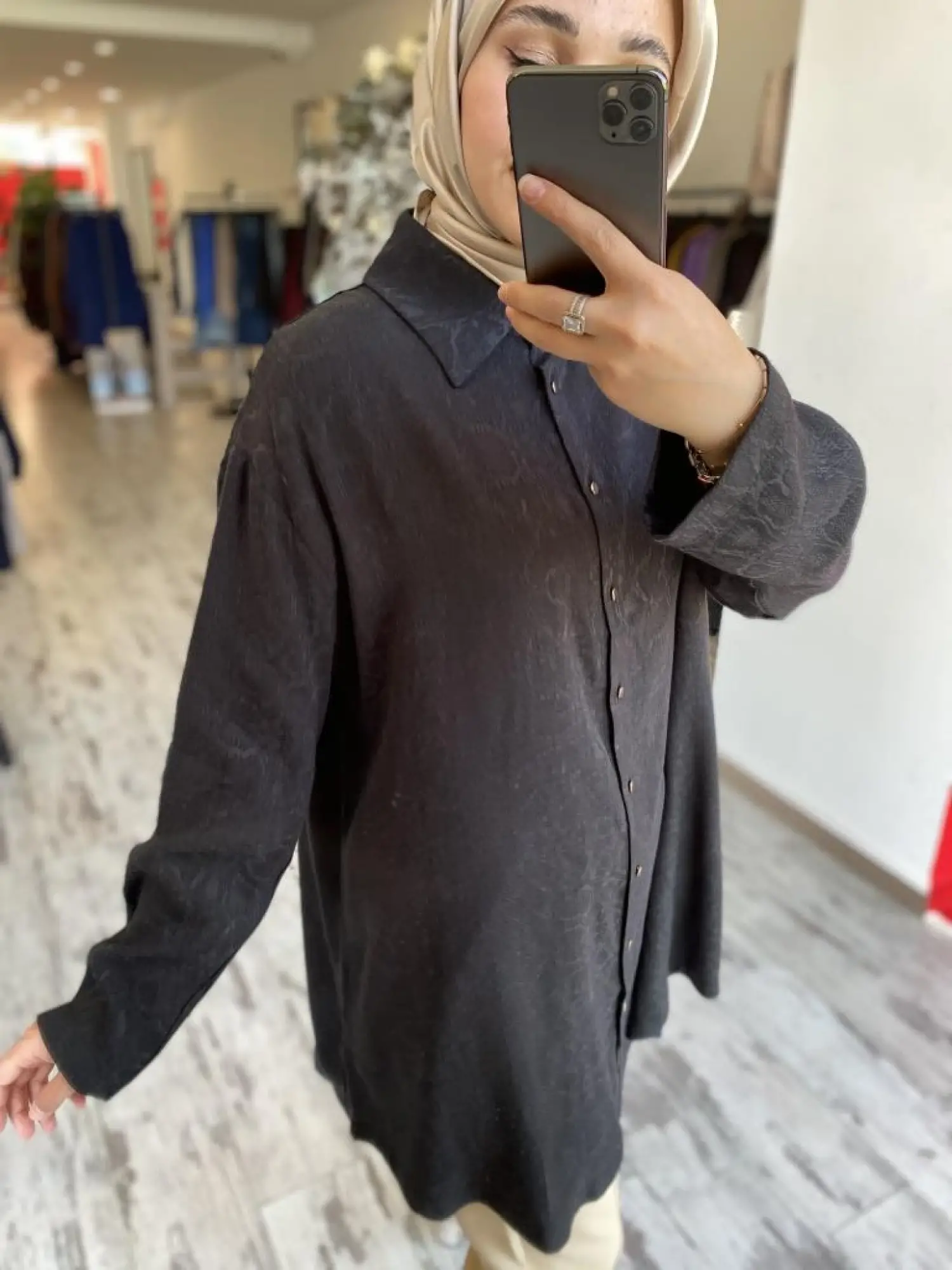 İnvee Yılan Desen Gömlek 7108