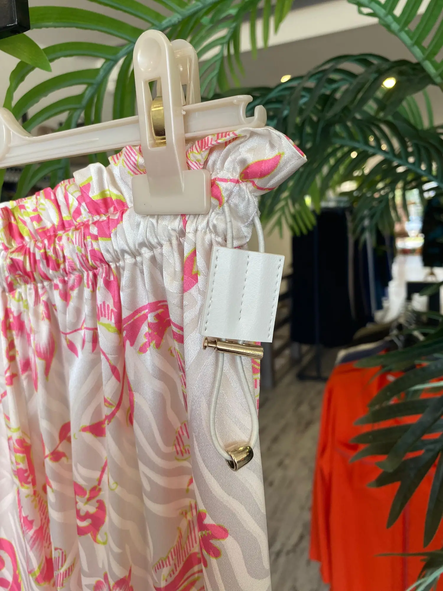 Jamila Sarah Desenli Saten Gömlek Pantolon Takım 9043