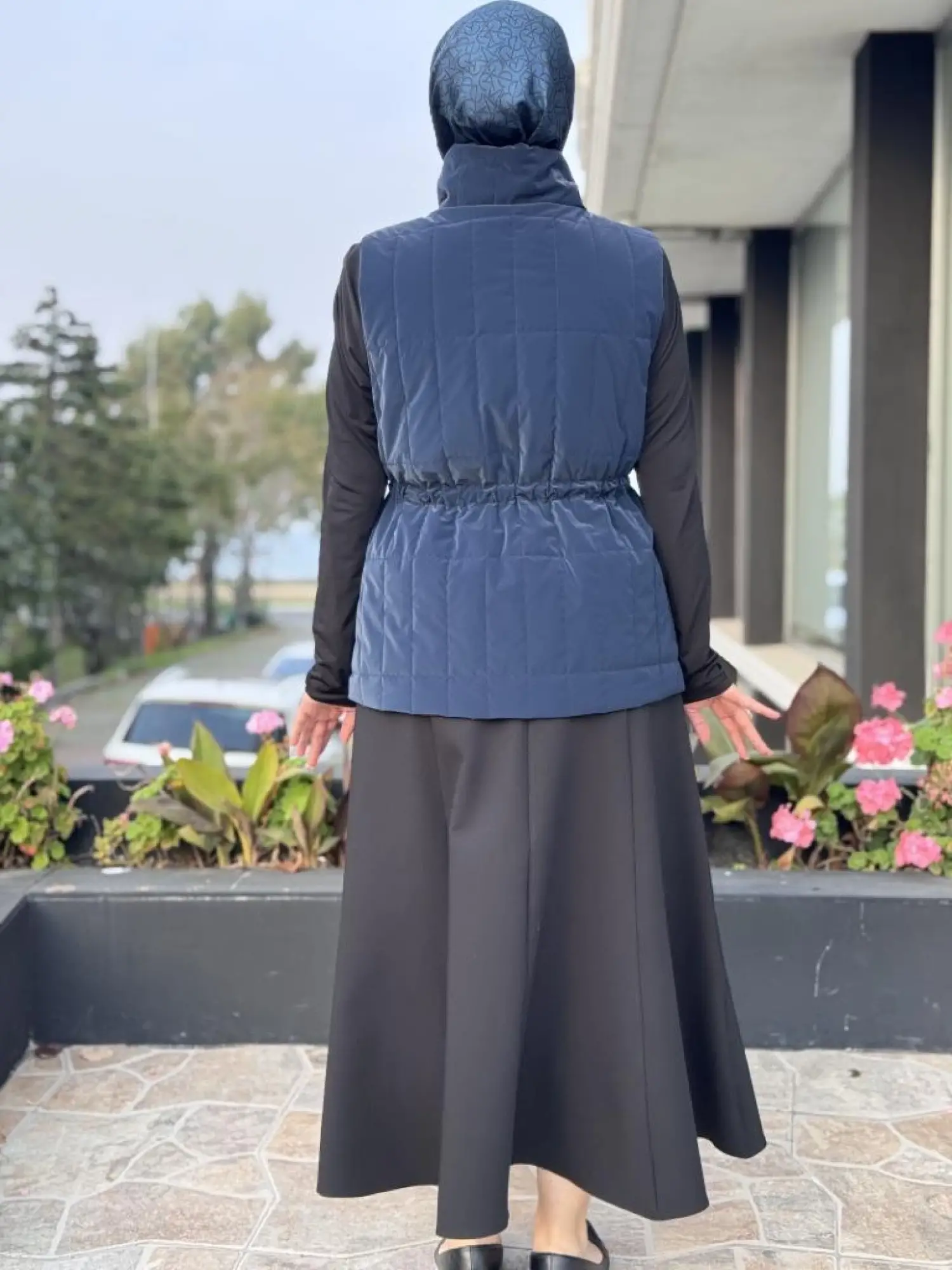 Kahma Beli Köprü Büzgü Detaylı Şişme Yelek