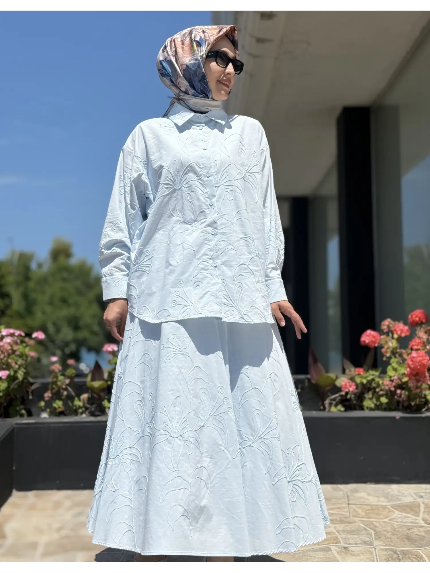Kahma Nakış işlemeli Gömlek