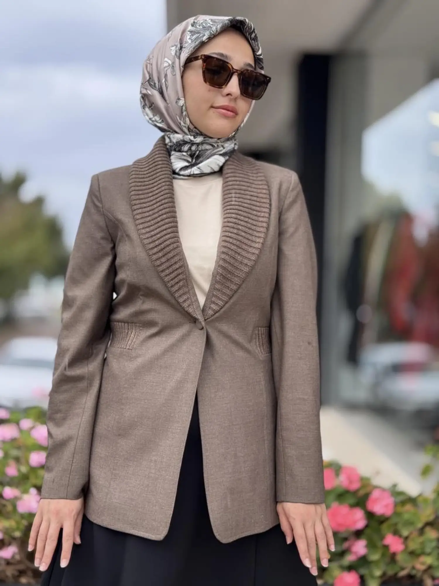 Kahma Triko Detaylı Ceket