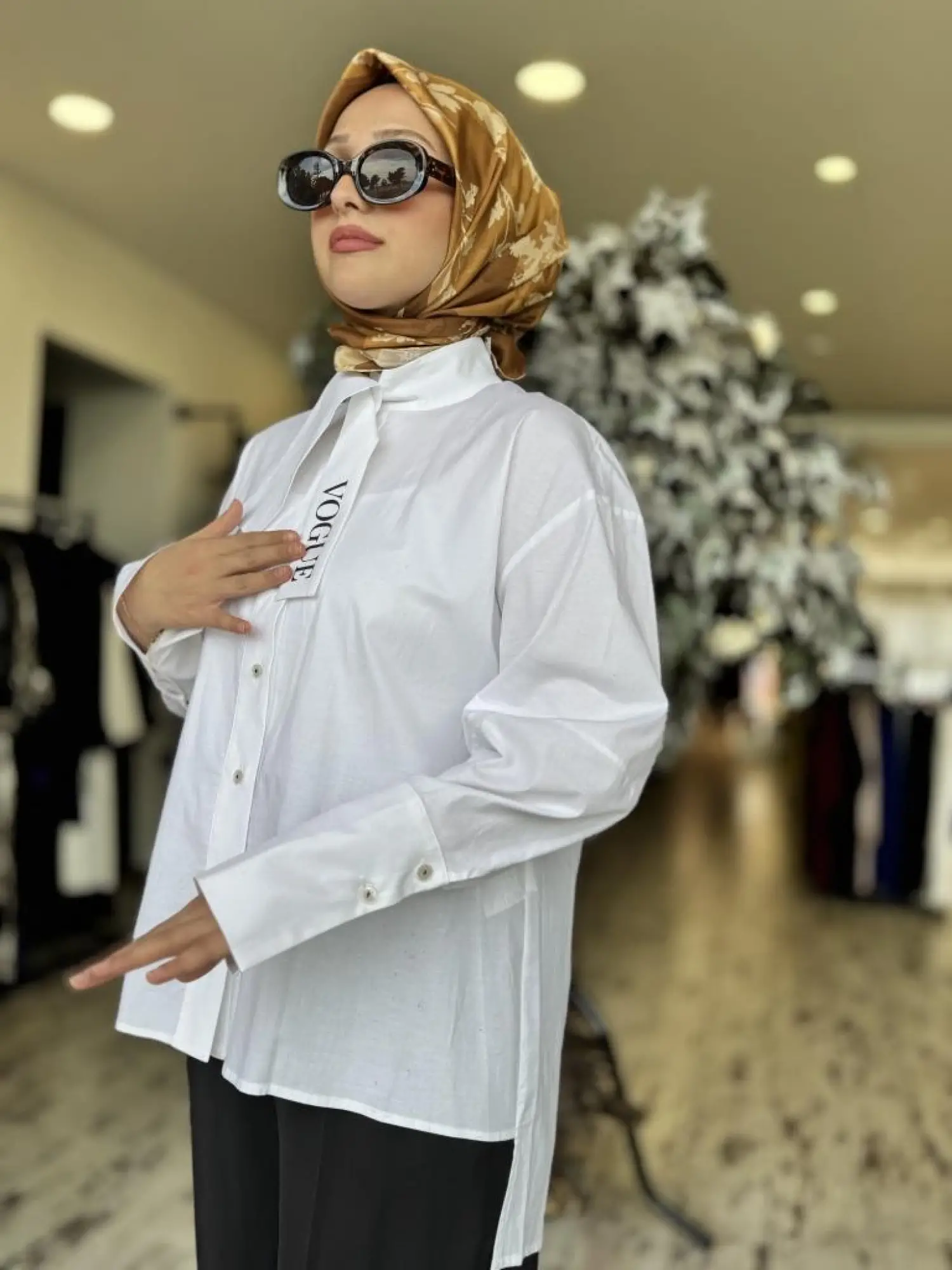 Kahma Vogue Beyaz Gömlek