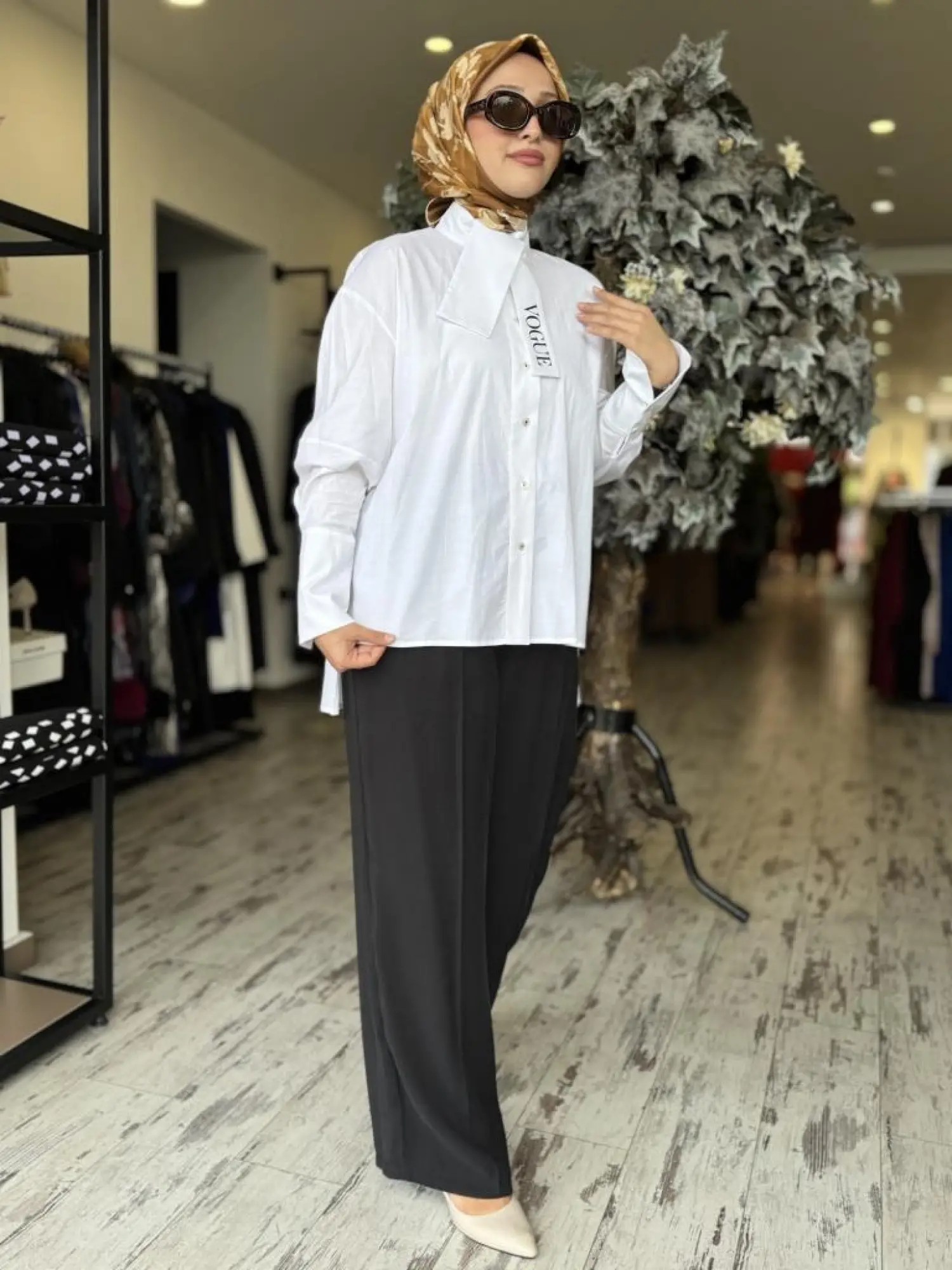 Kahma Vogue Beyaz Gömlek