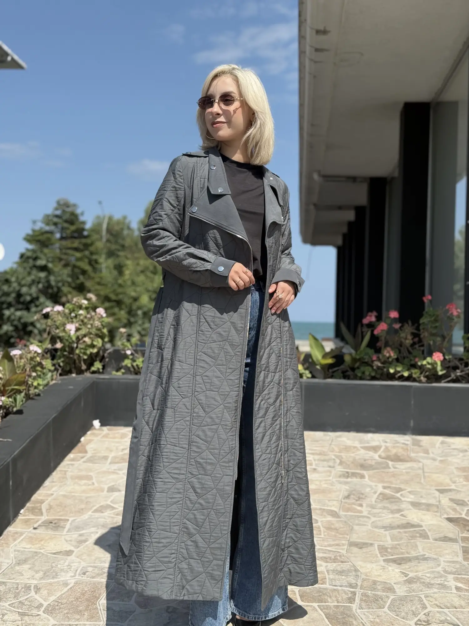 Kayra Kuşaklı Kapitone Pardesü KA15003