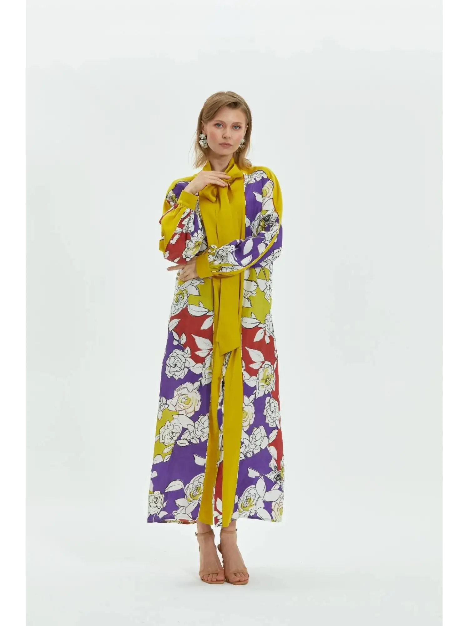 Lisa Desenli Elbise 3078