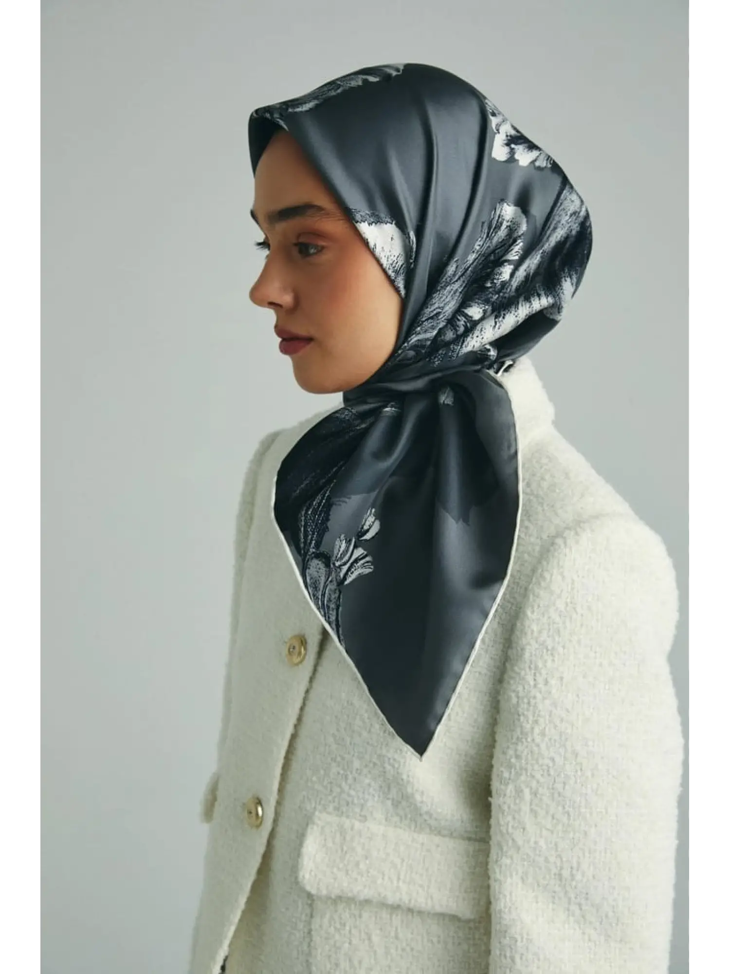 Maisa Ani 90X90 Twil İpek Eşarp