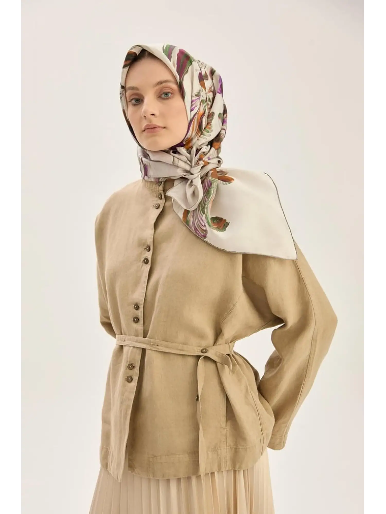 Maisa Buğu 90X90 Melburry İpek Eşarp