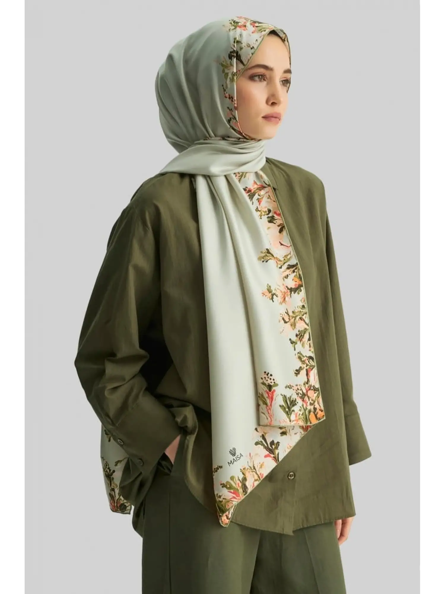 Maisa Burcu Mulberry İpek Şal 70x190