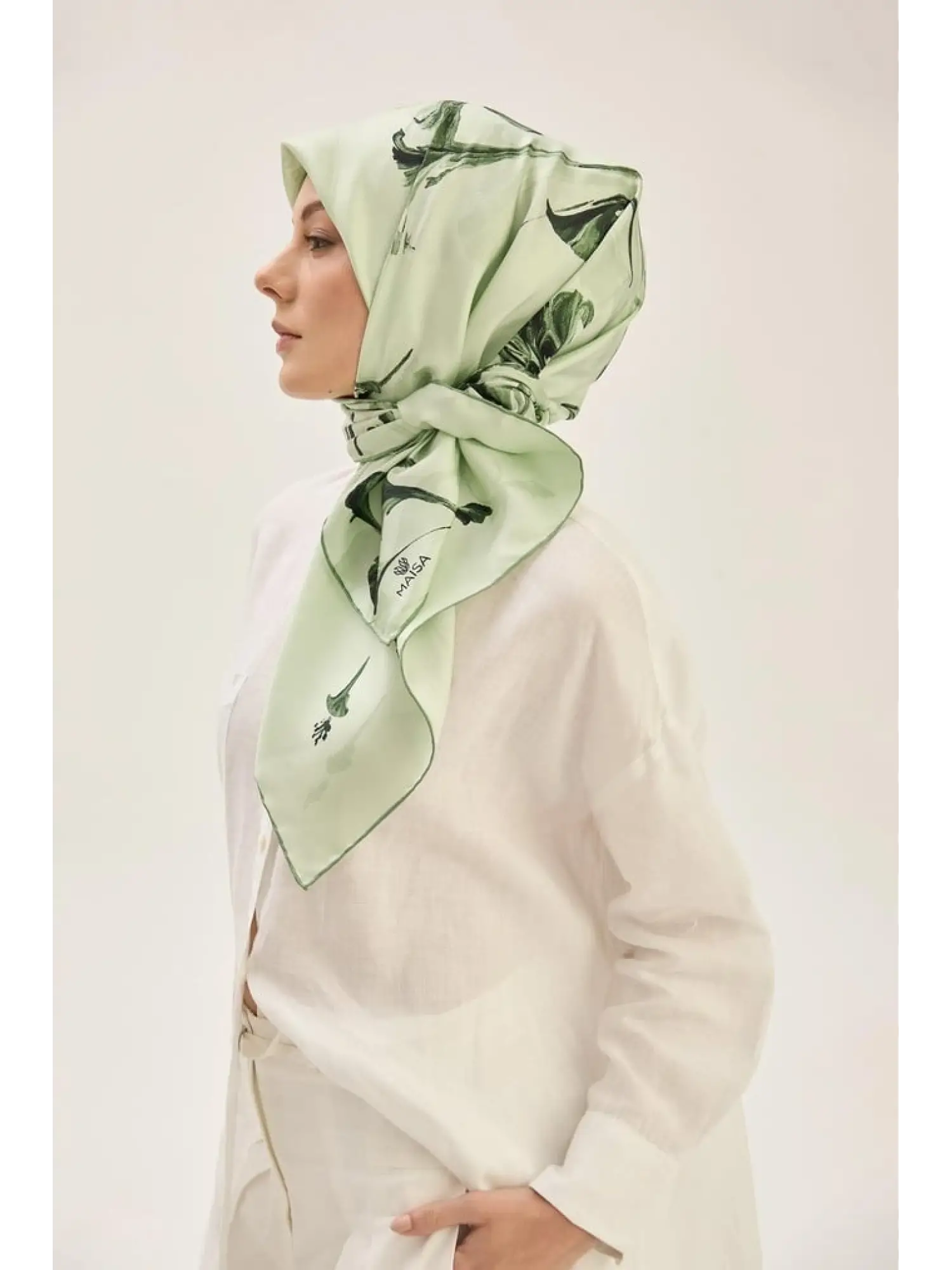 Maisa Eflin 90X90 Twil İpek Eşarp