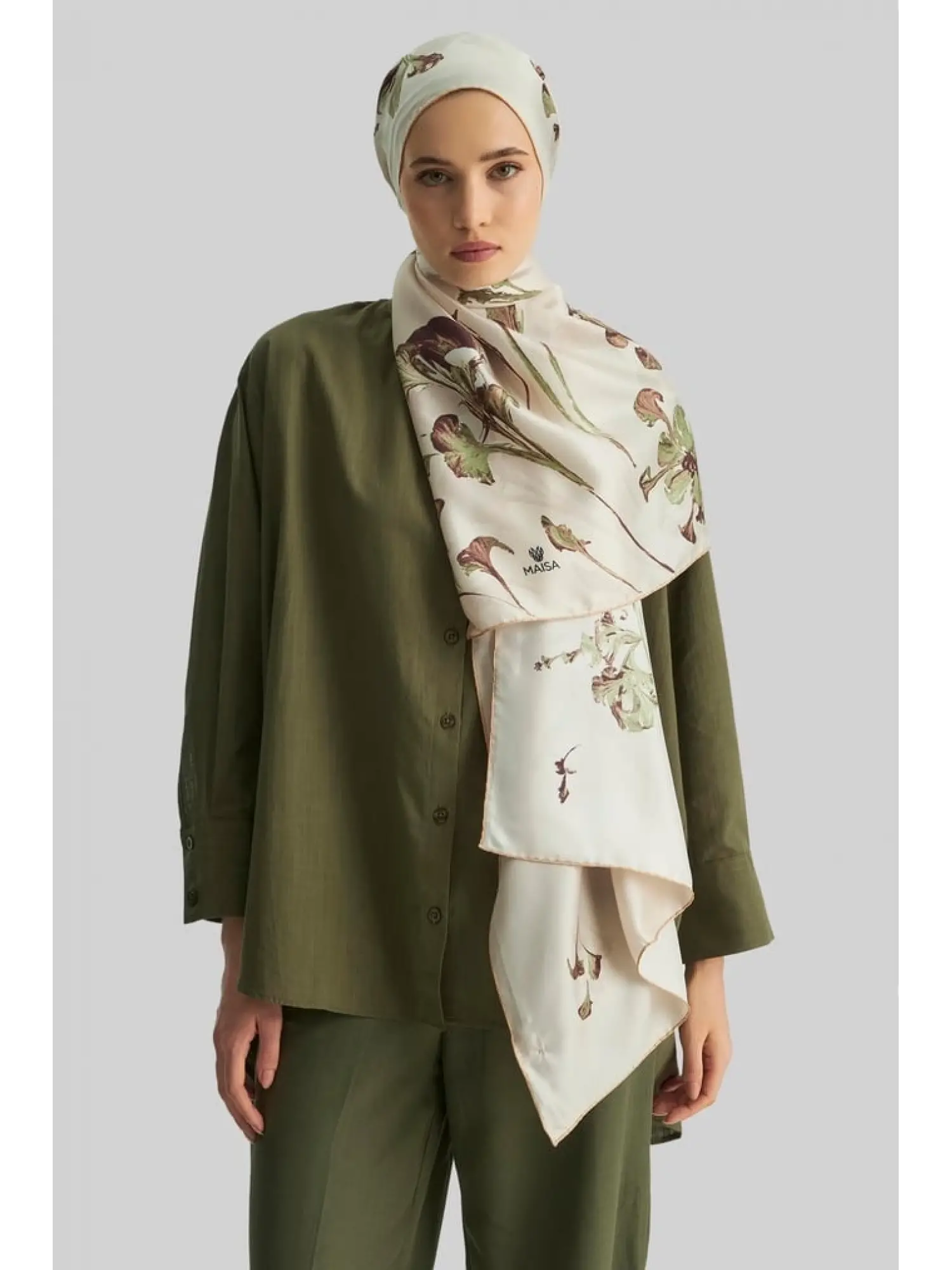 Maisa Eflin Mulberry İpek Şal 70x190