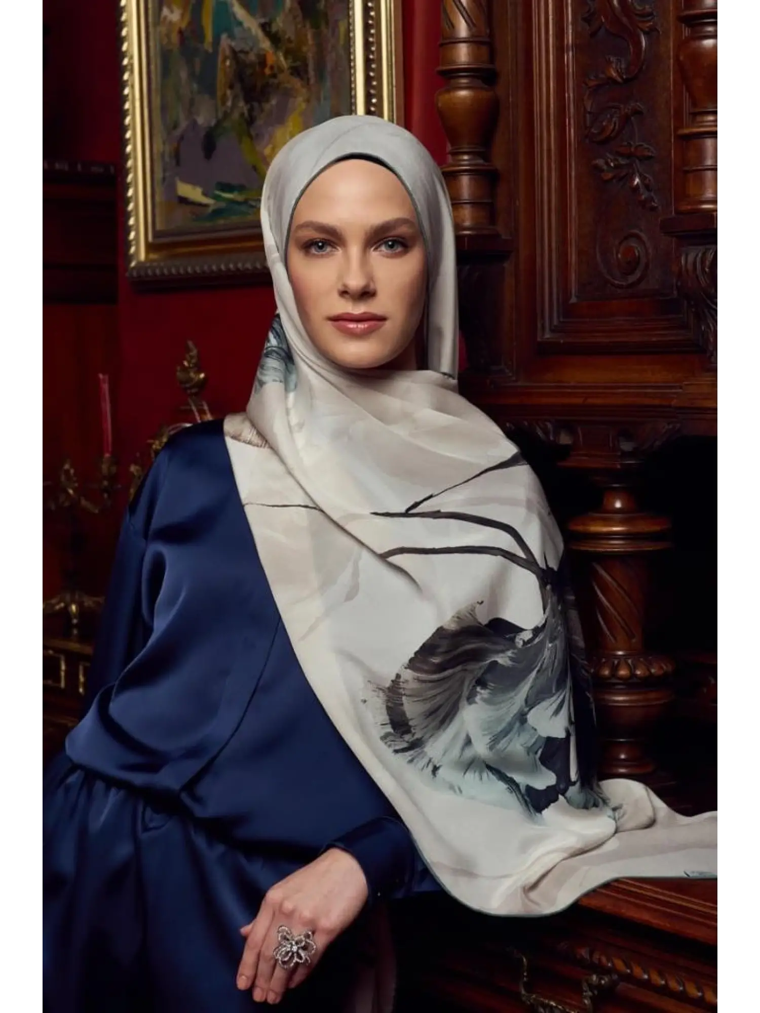 Maisa Efza 70x190 Krep İpek Şal