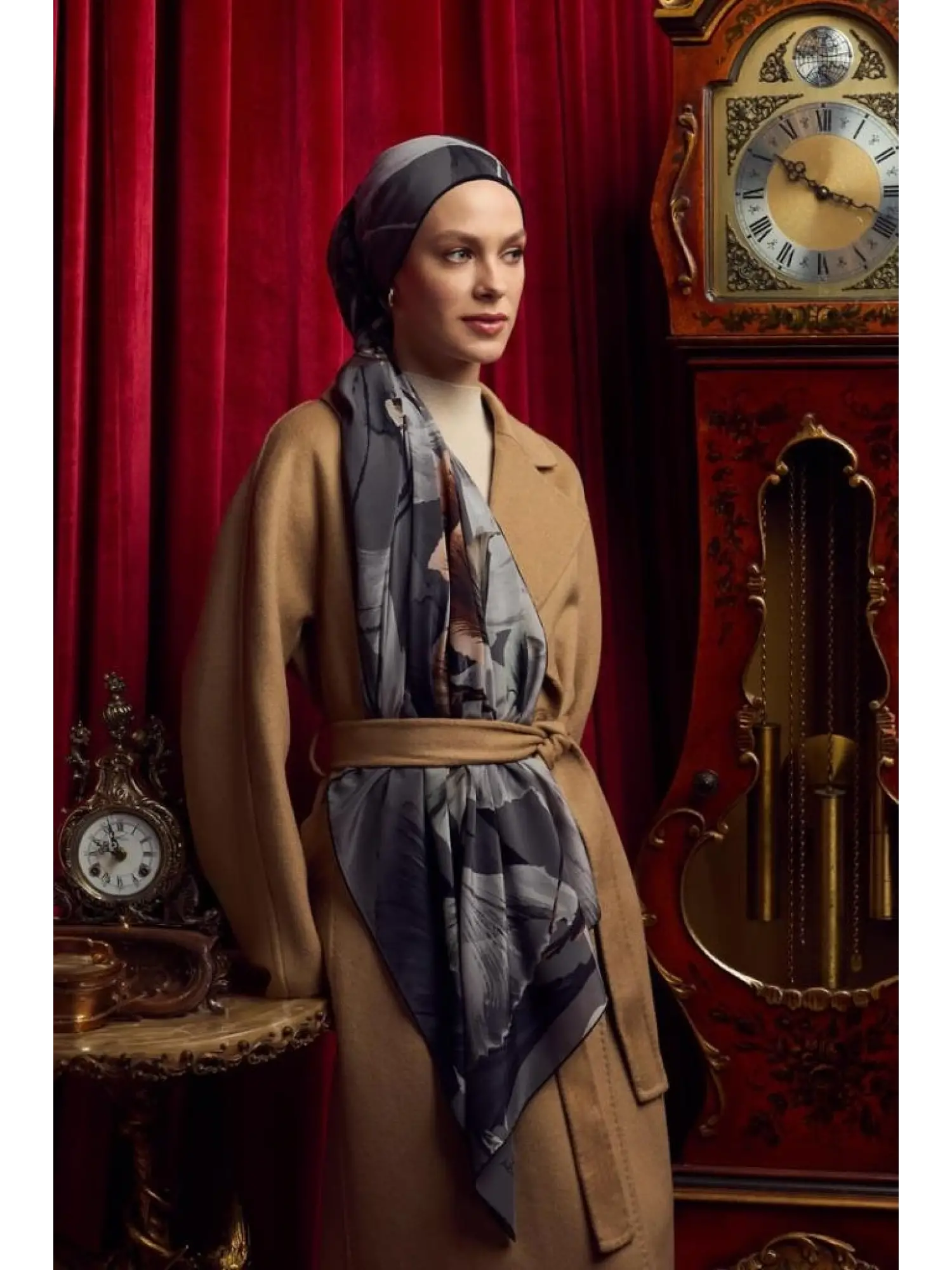 Maisa Efza 70x190 Krep İpek Şal