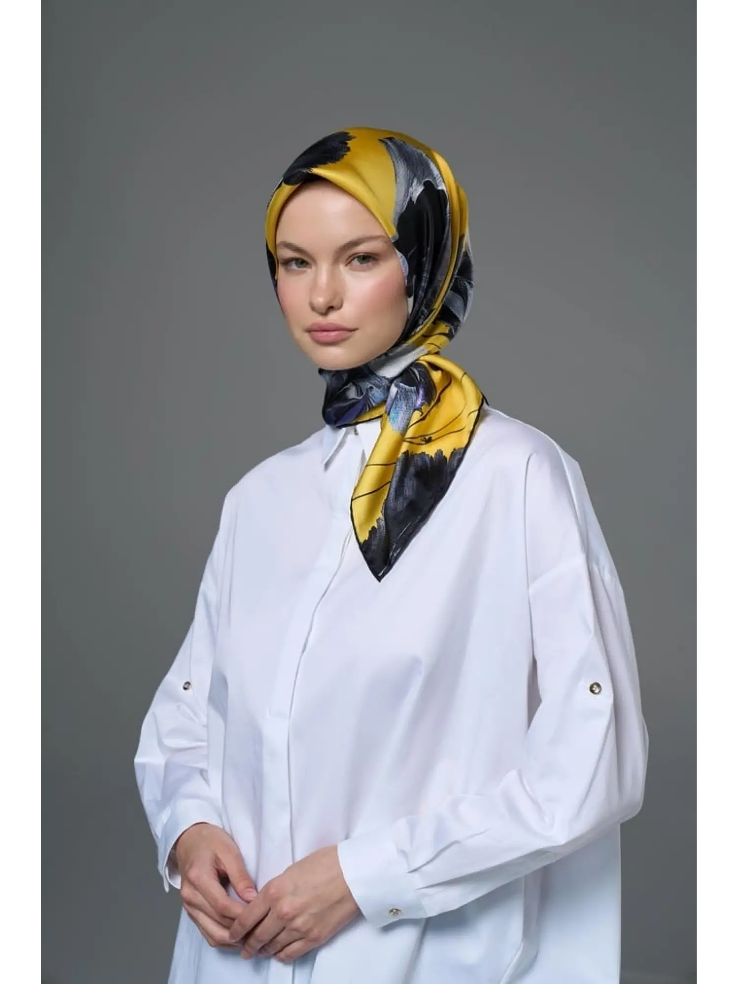 Maisa Hale 90X90 Twil İpek Eşarp