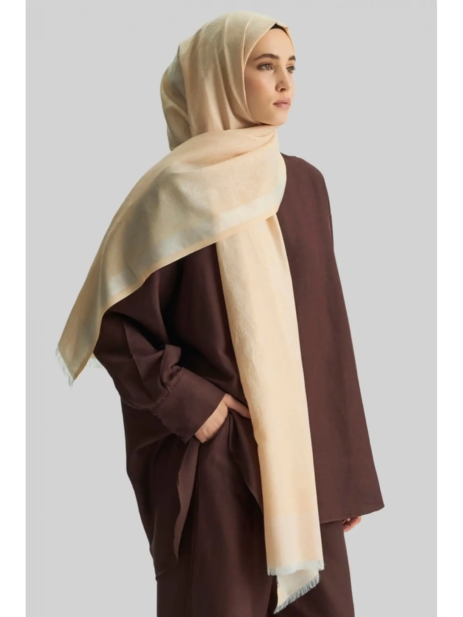 Maisa Lizay 70x190 Pamuk İpek Jakarlı Şal