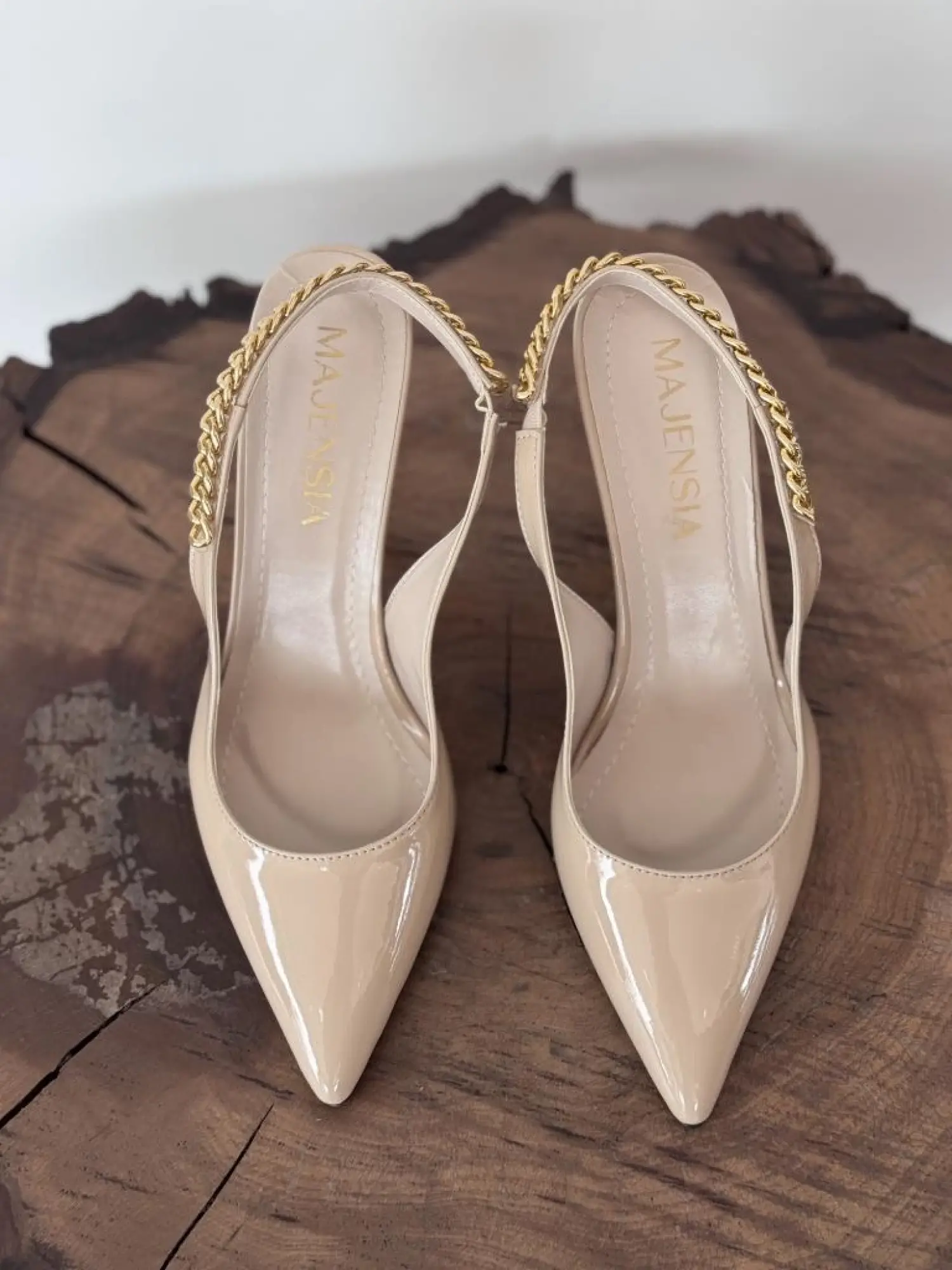 Majensia Zincir Detaylı Sivri Toput Rugan Ayakkabı 155012