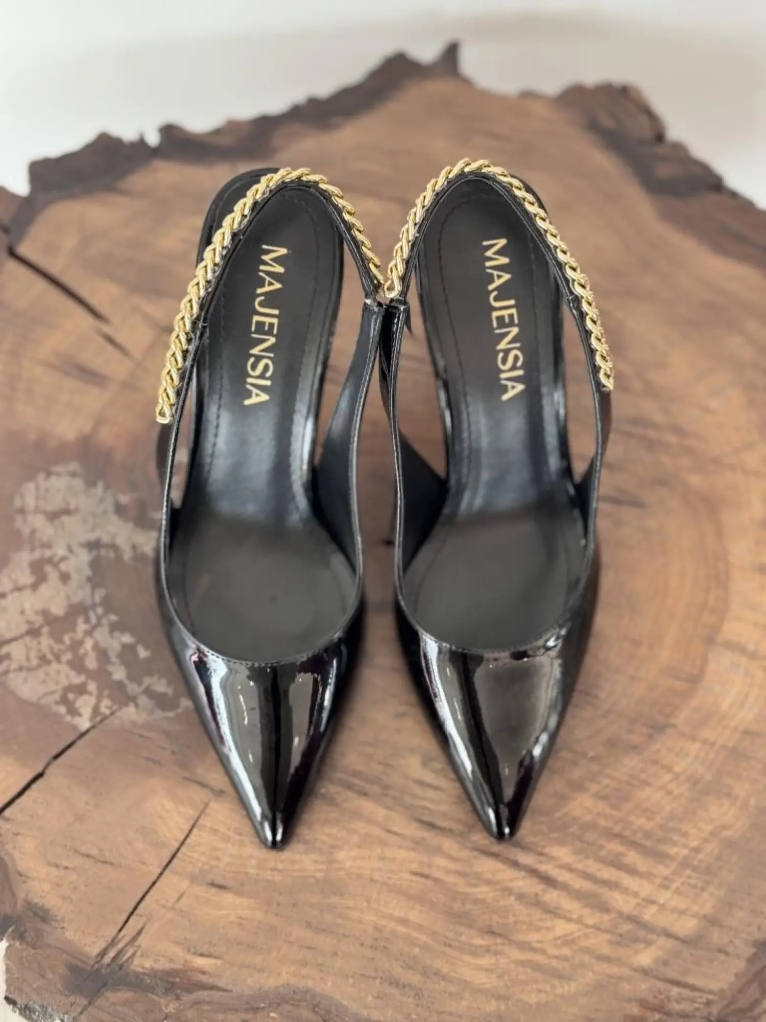 Majensia Zincir Detaylı Sivri Toput Rugan Ayakkabı 155012