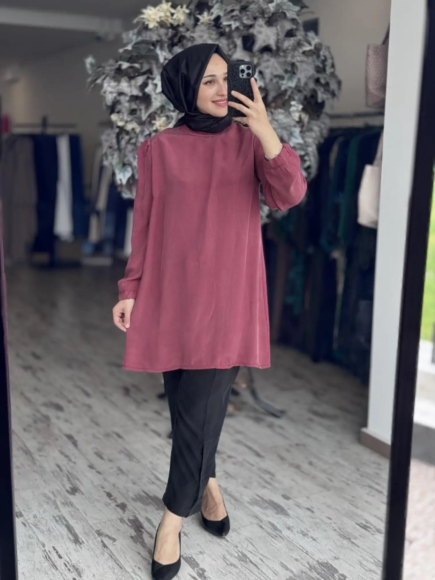 Misswhence Basic Cupra İpek Tunik 37025