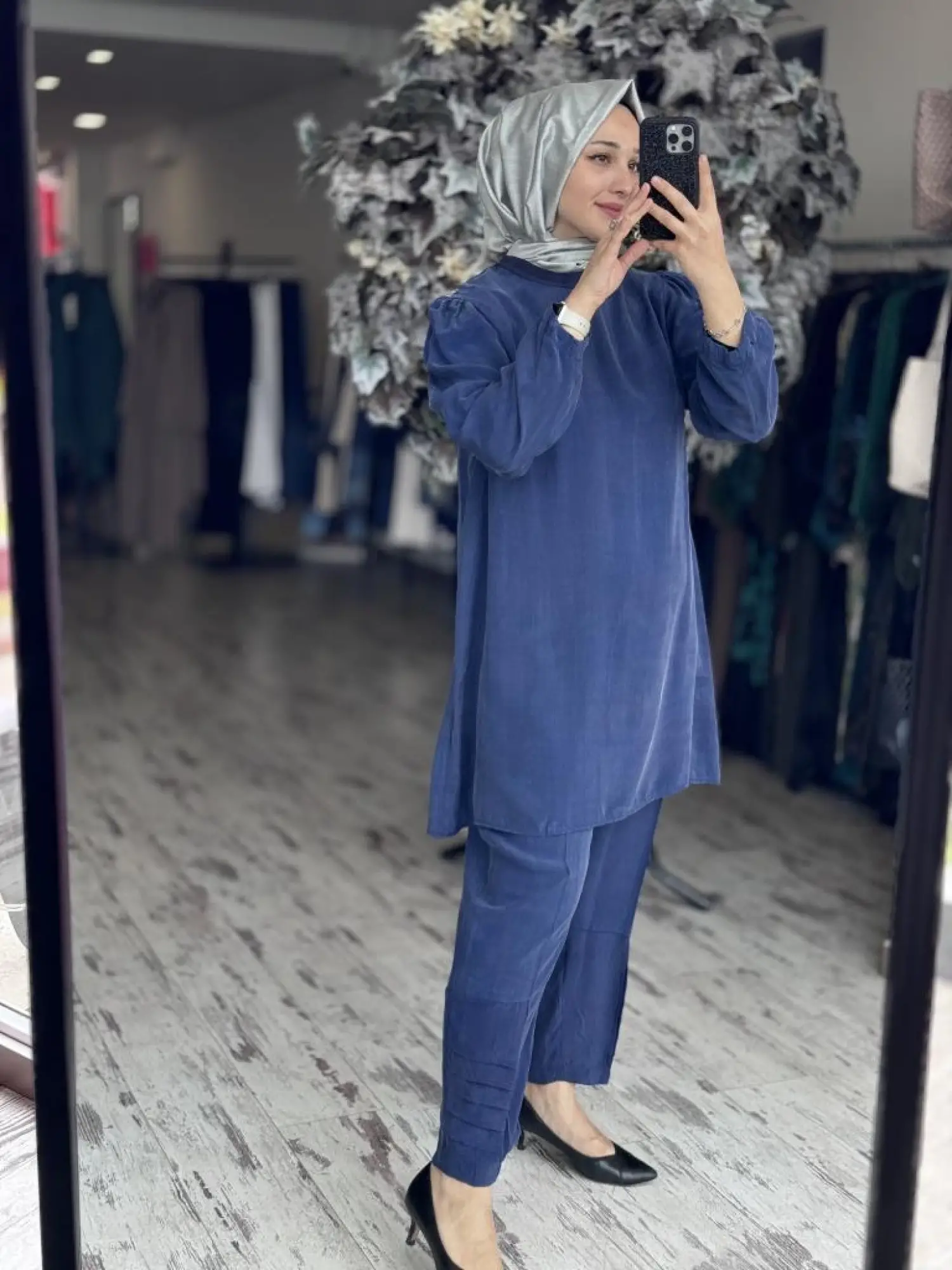 Misswhence Basic Cupra İpek Tunik 37025