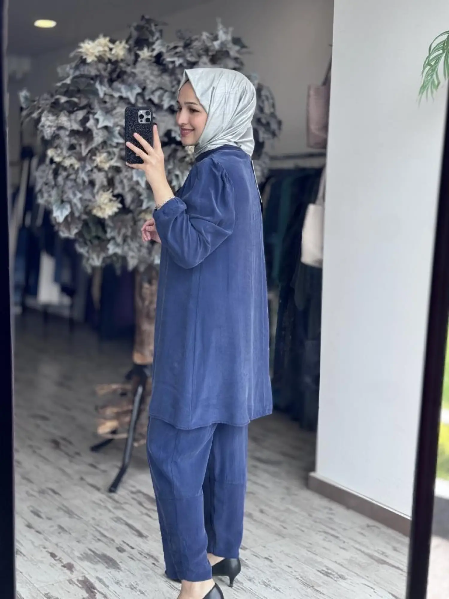 Misswhence Basic Cupra İpek Tunik 37025