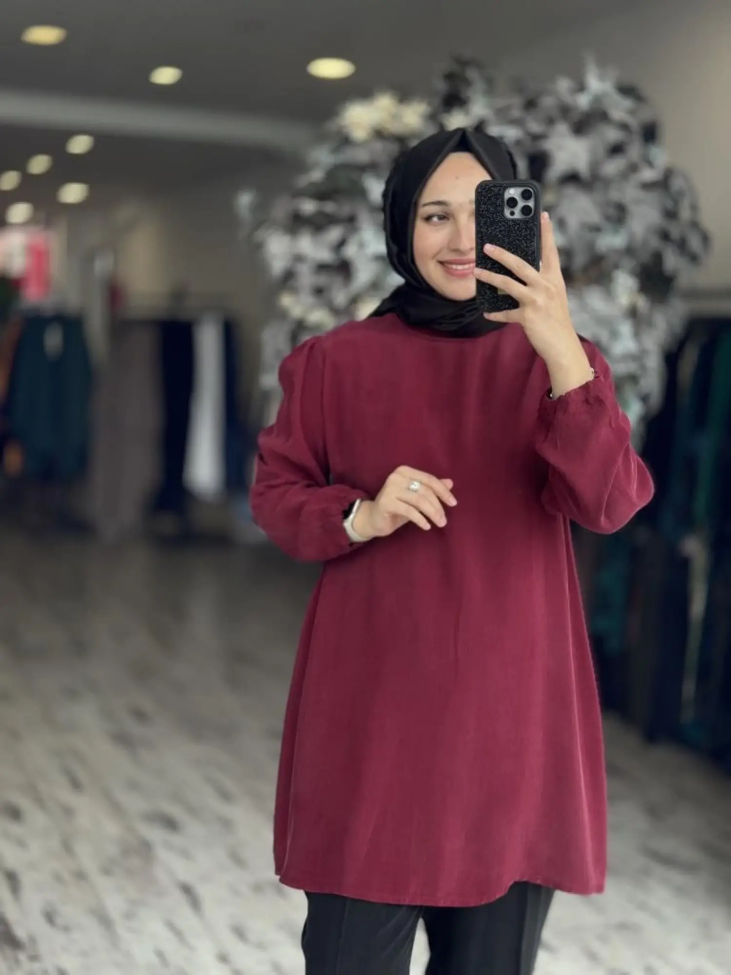 Misswhence Basic Cupra İpek Tunik 37025