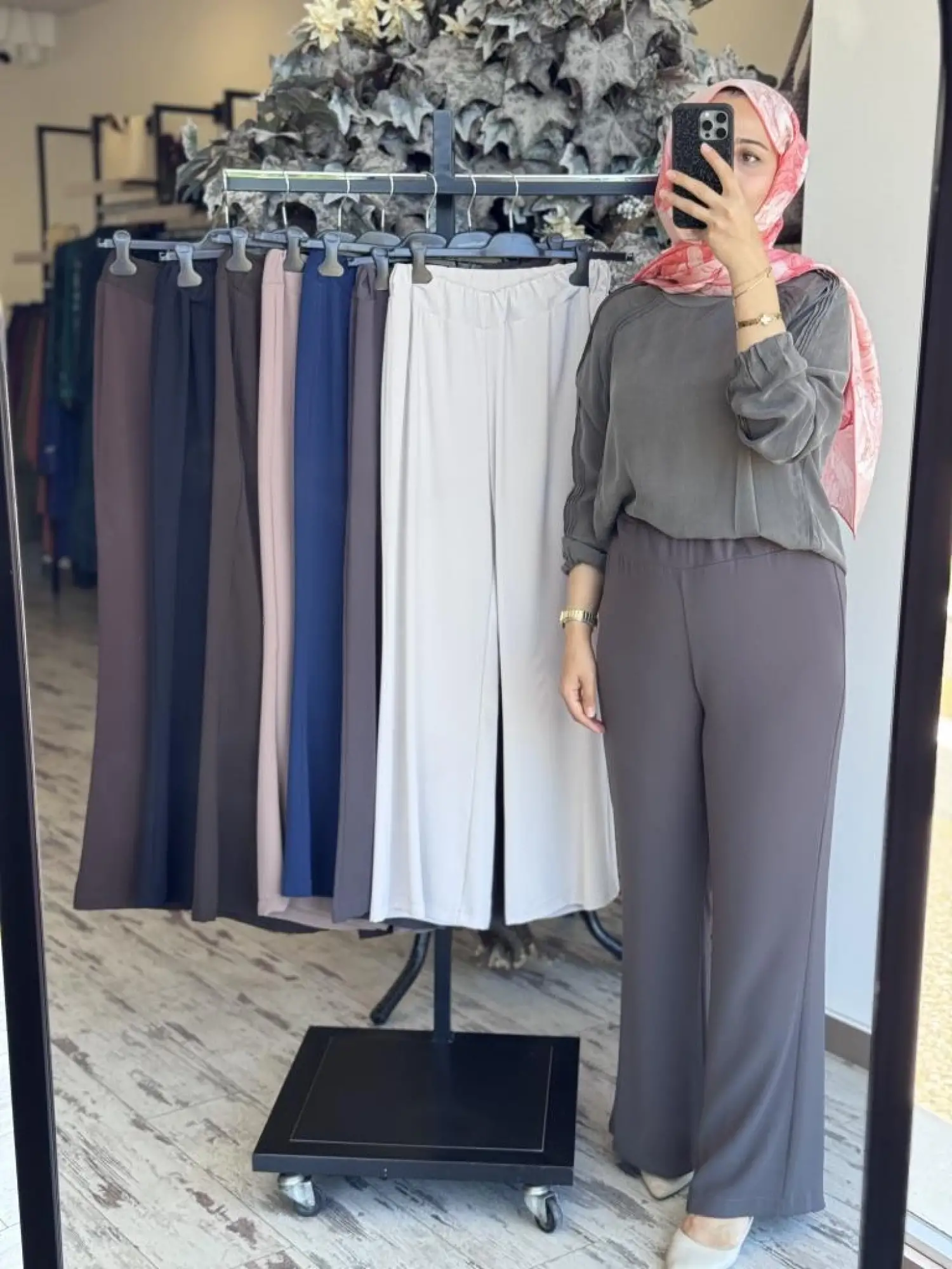 Misswhence Beli Lastikli Bol Paça Pantolon 37150