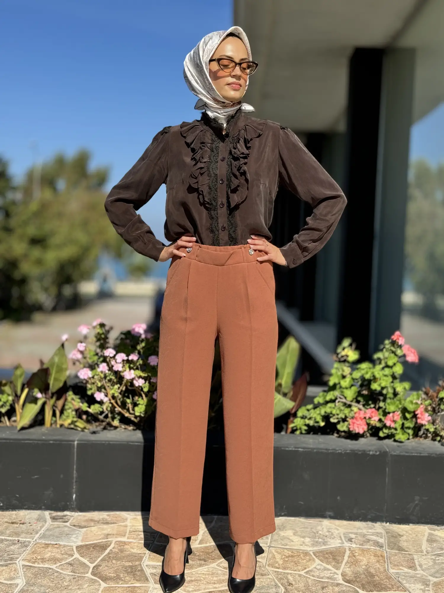 Misswhence Beli Lastikli Cepli Kalem Pantolon 36102