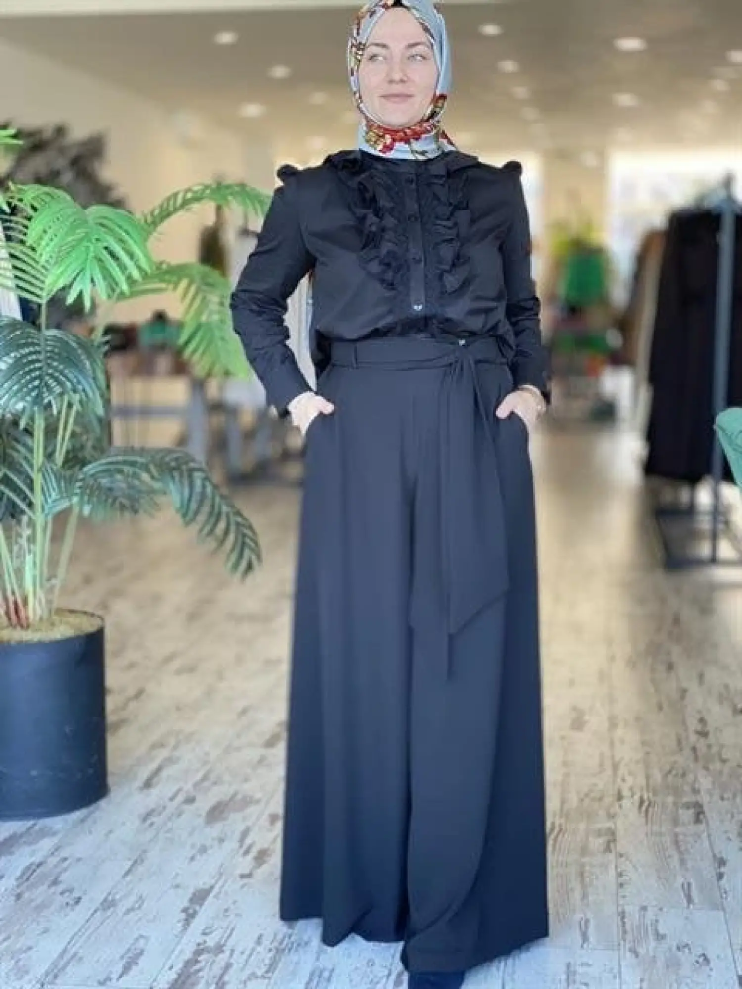 MİSSWHENCE BOL PAÇA KREP PANTOLON 33126