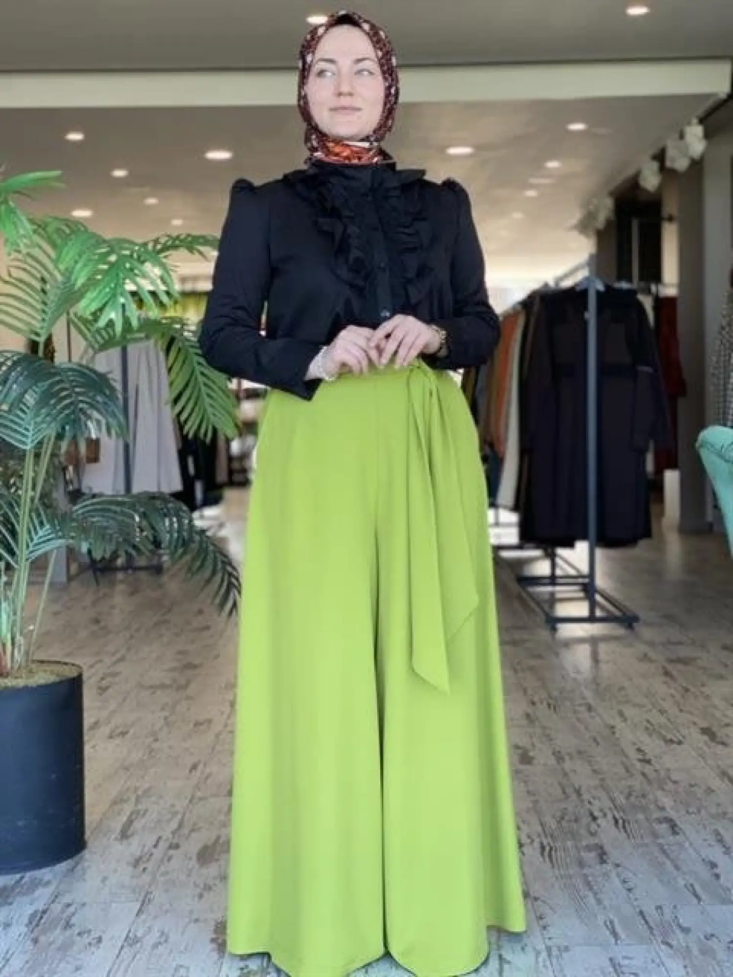 MİSSWHENCE BOL PAÇA KREP PANTOLON 33126