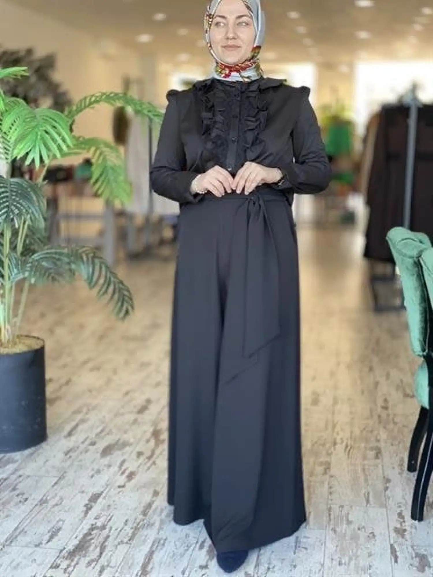 MİSSWHENCE BOL PAÇA KREP PANTOLON 33126