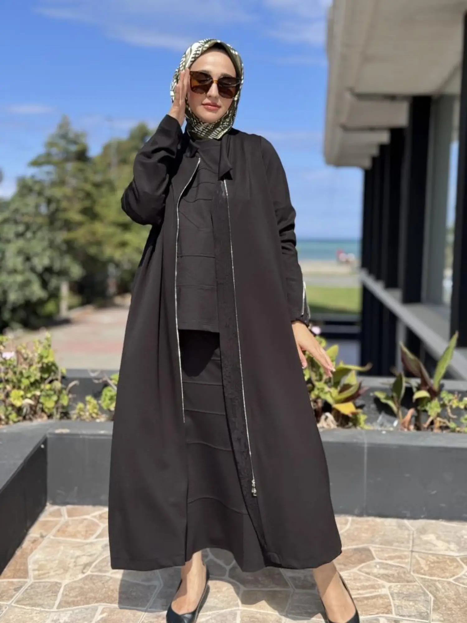 Misswhence Çelik Örme Fermuarlı Basic Kap/Pardesü 38404