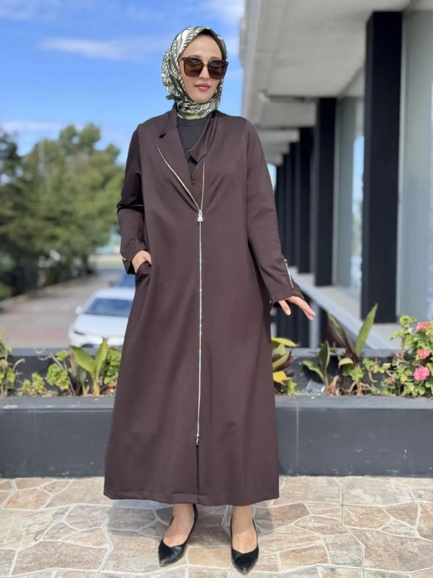 Misswhence Çelik Örme Fermuarlı Basic Kap/Pardesü 38404