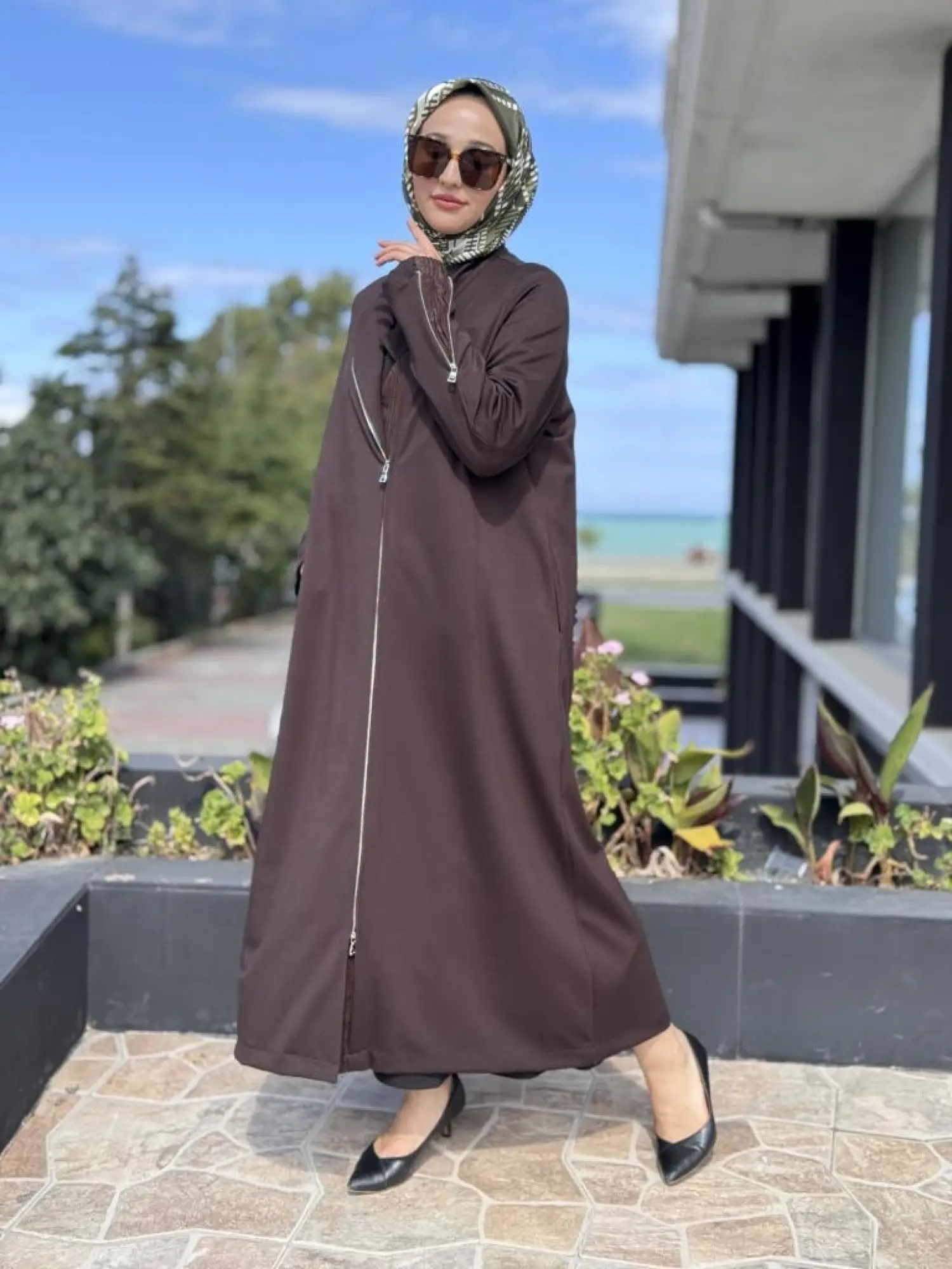 Misswhence Çelik Örme Fermuarlı Basic Kap/Pardesü 38404