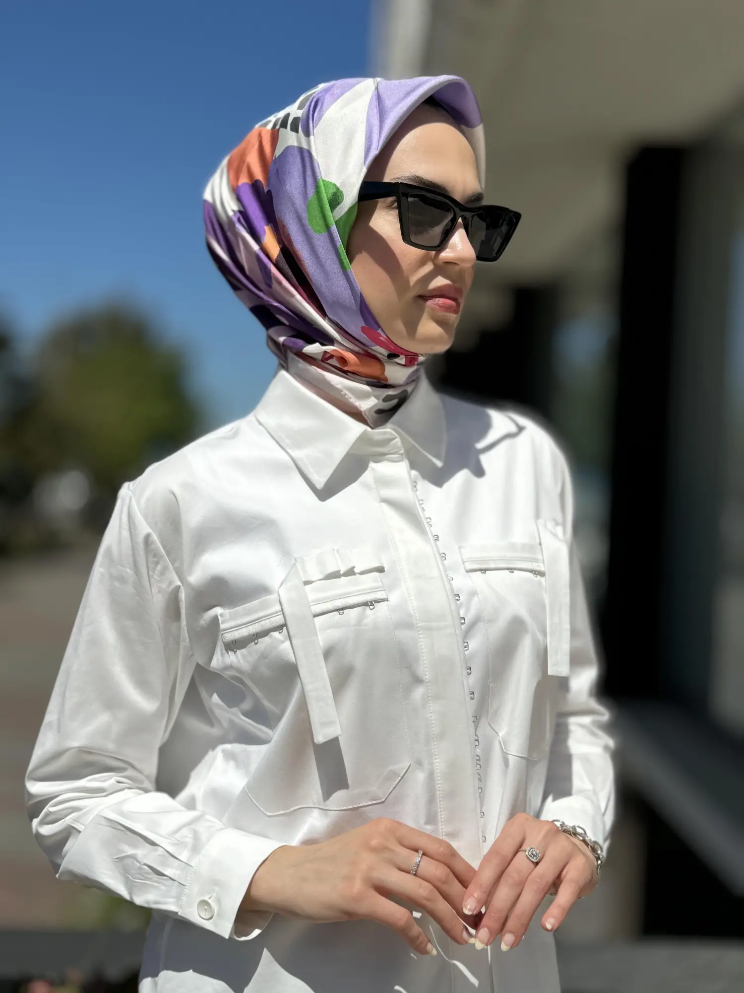 Misswhence Cep Detaylı Poplin Gömlek 35314