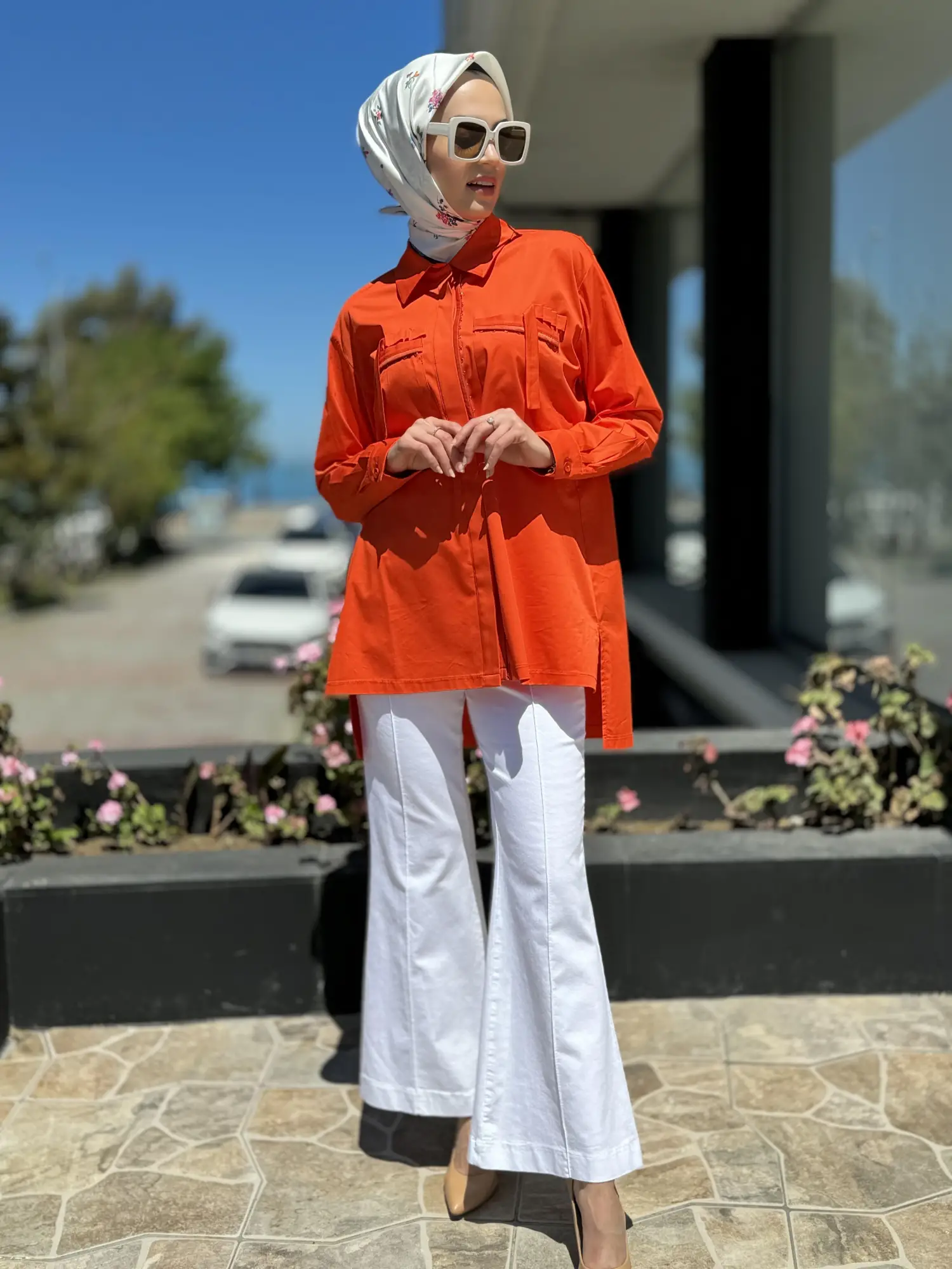 Misswhence Cep Detaylı Poplin Gömlek 35314