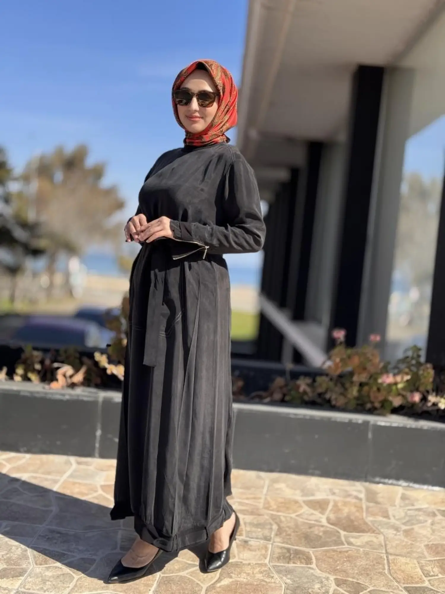 Misswhence Cep Detaylı Spor Dikişli Cupra İpek Elbise 37838