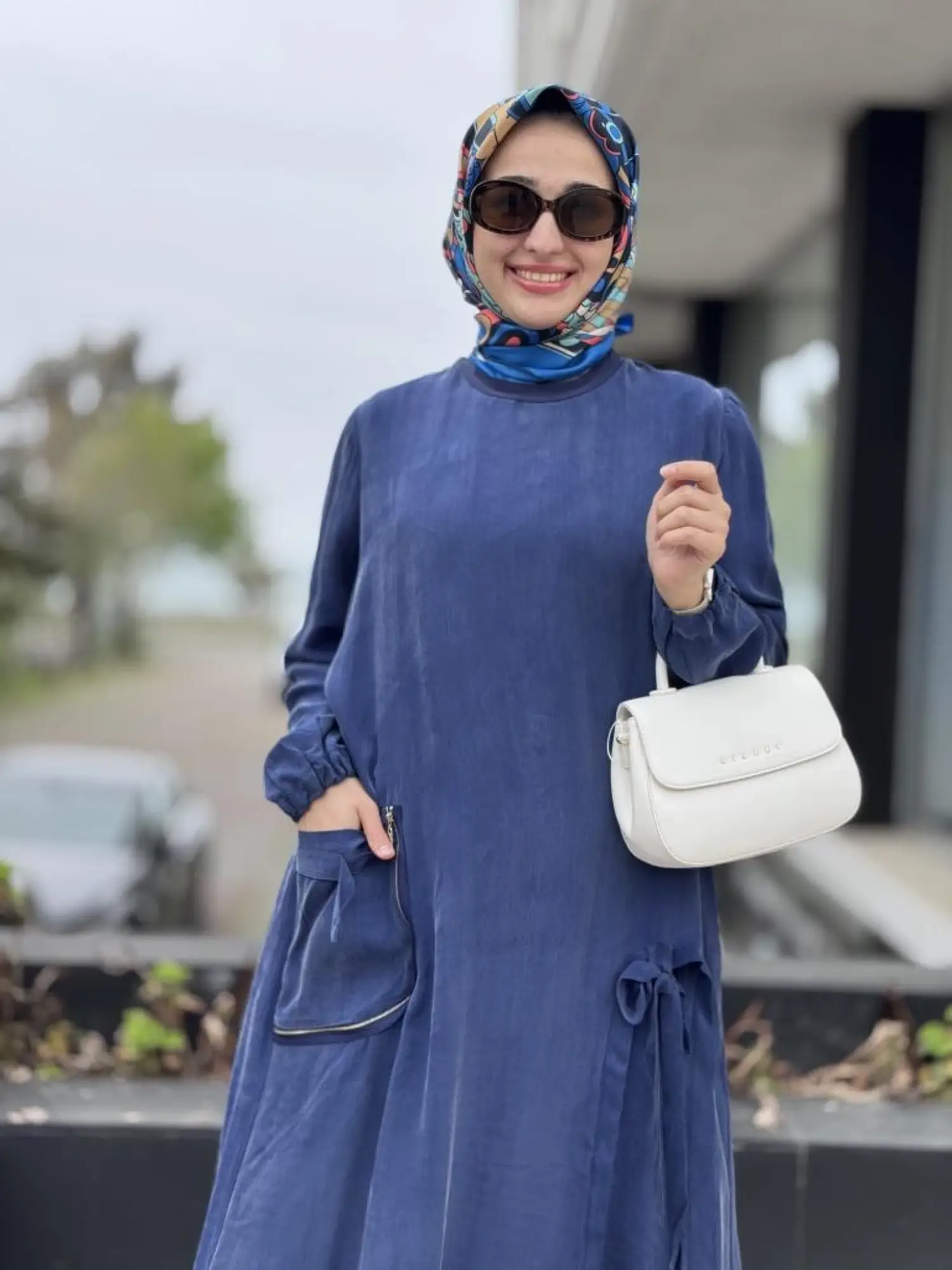 Misswhence Cep Ve Yırtmaç Detaylı Tam Boy Tunik Pantolon Takım 37023