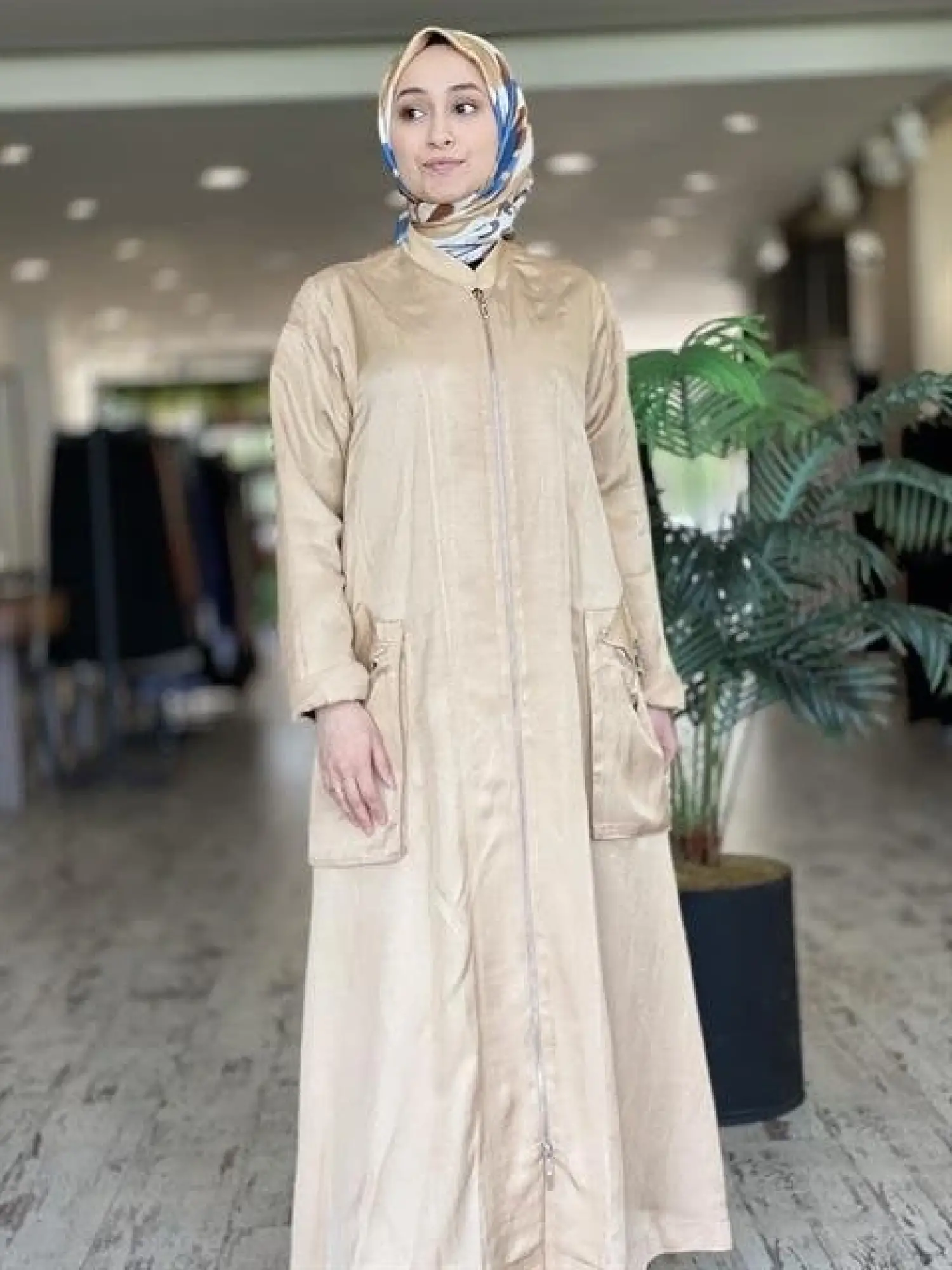 Misswhence Chanel Keten Bej Pardesü 33513