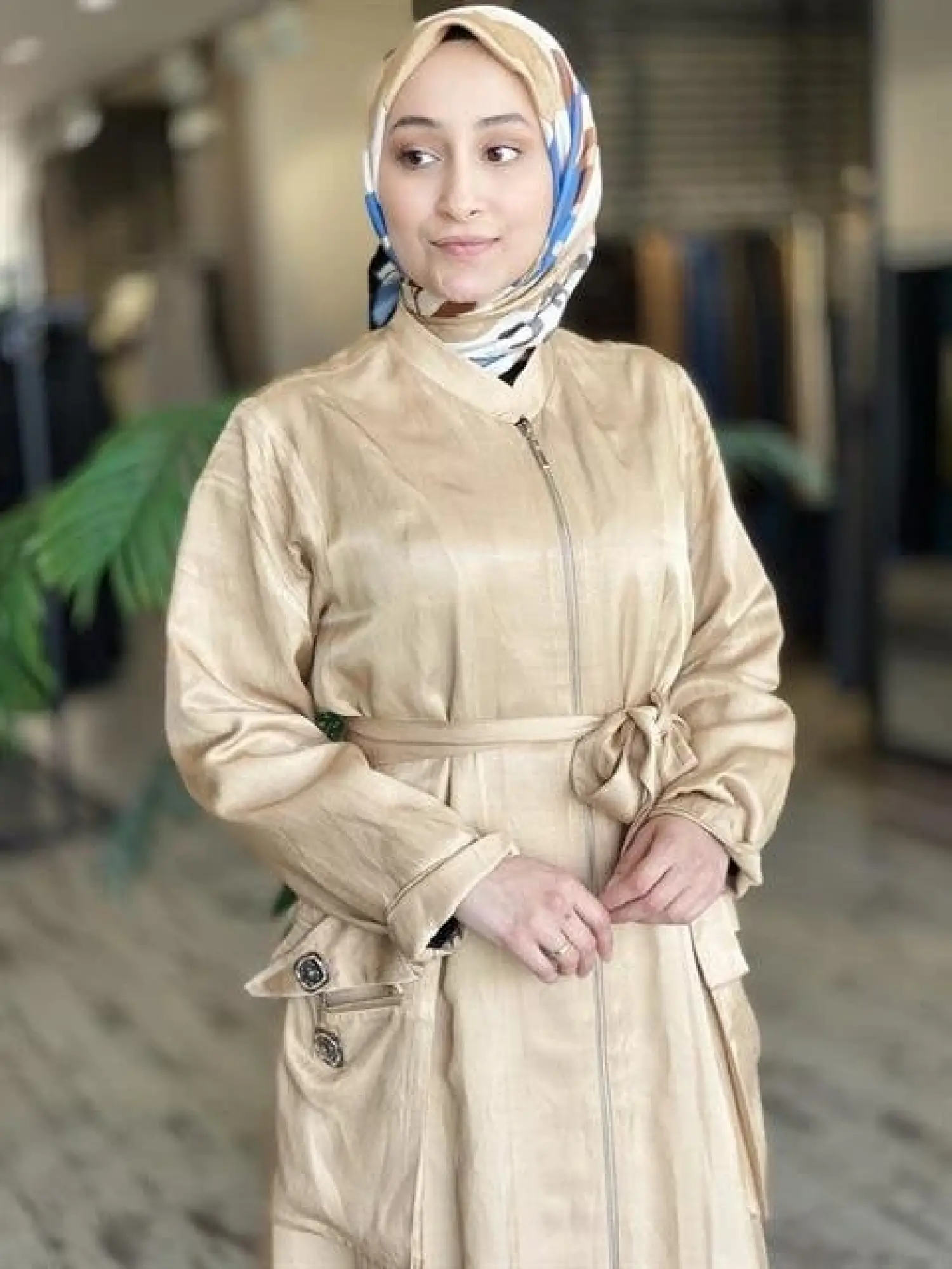 Misswhence Chanel Keten Bej Pardesü 33513