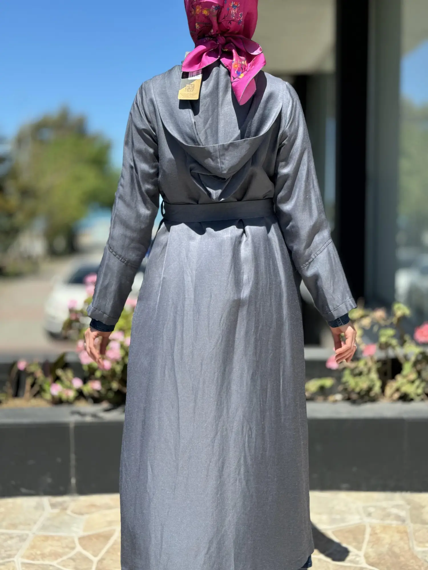 Misswhence Chanel Keten Düğmeli  Pardesü 35507