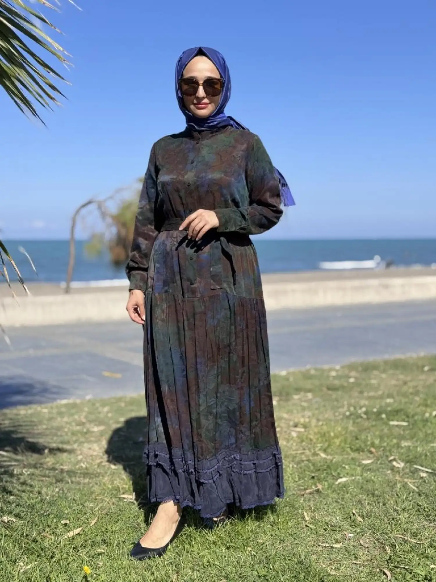 Misswhence Çıtçıt Detaylı Jakarlı Cupra İpek Elbise 38809