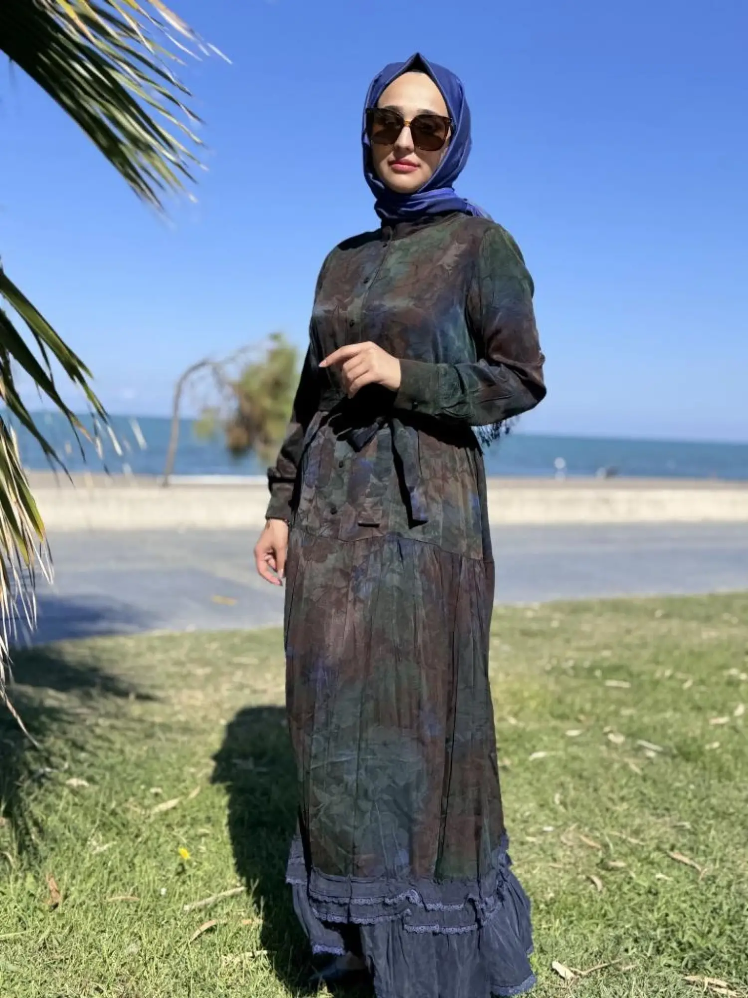 Misswhence Çıtçıt Detaylı Jakarlı Cupra İpek Elbise 38809