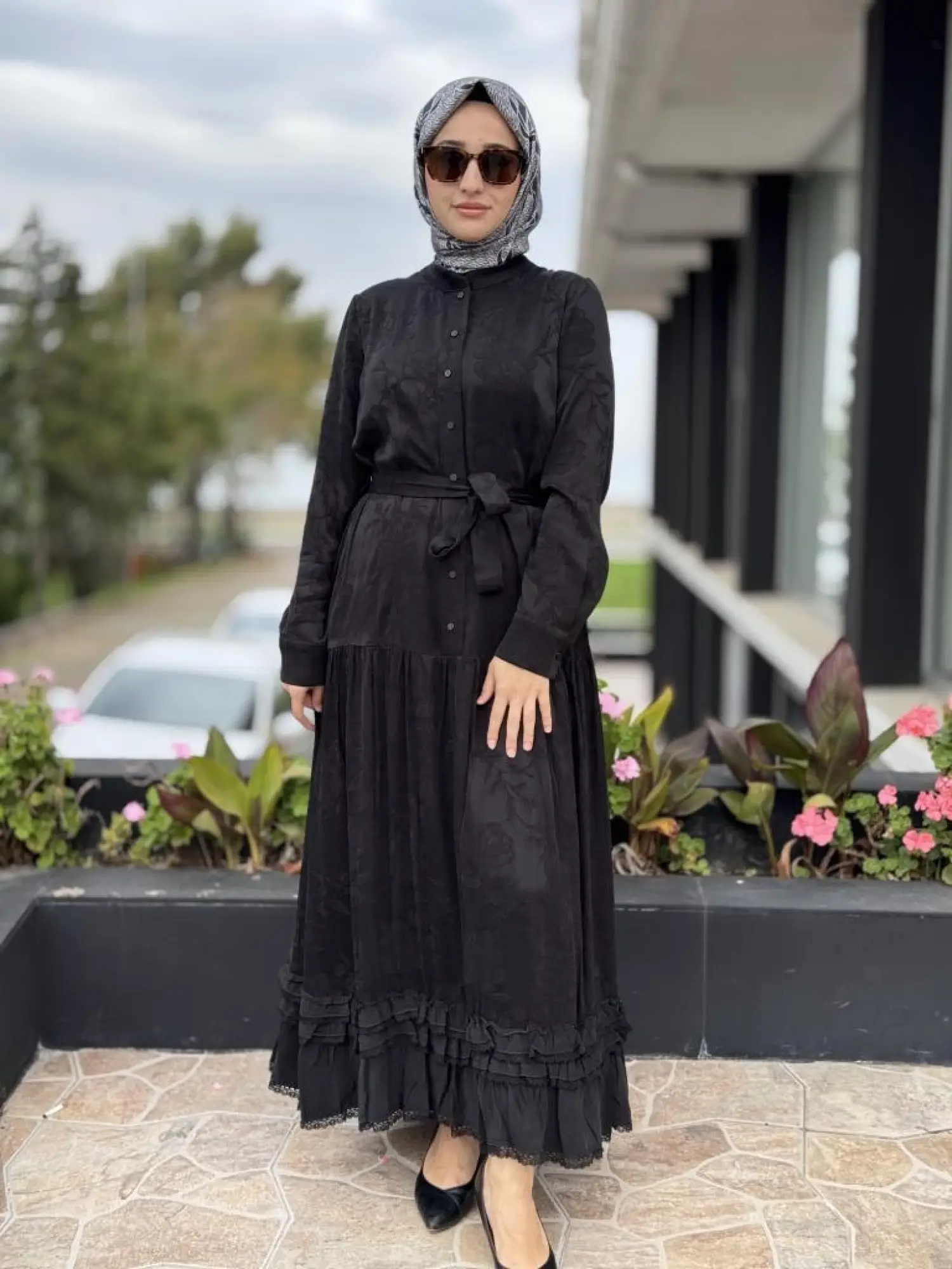 Misswhence Çıtçıt Detaylı Jakarlı Cupra İpek Elbise 38809