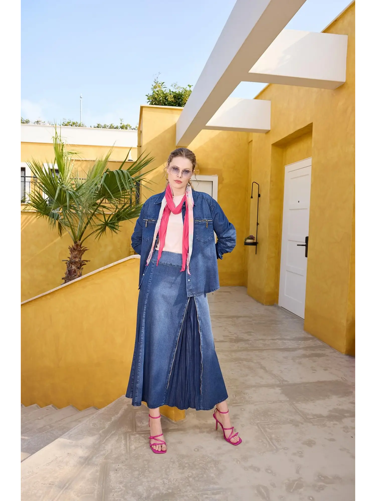 Misswhence Çıtçıtlı Kot Gömlek 35310